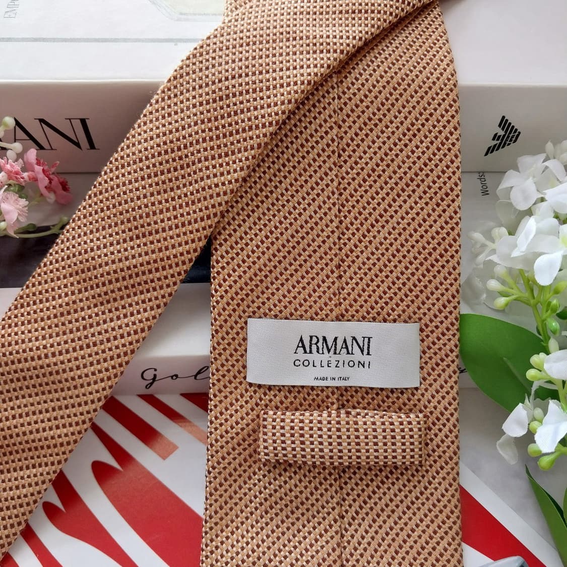 아르마니 꼴레지오니 마이크로 패턴 넥타이 8.6cm A+등급 K2133 상품이미지6