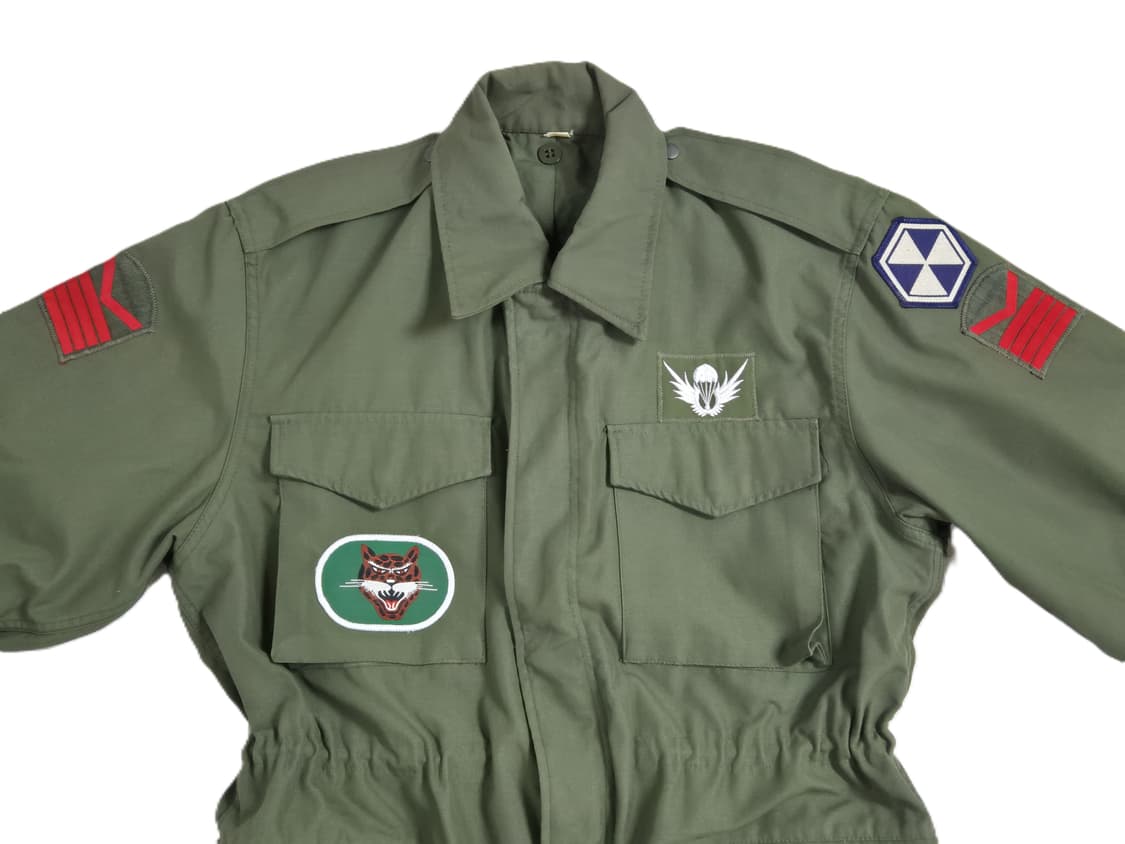 육군 구형 706특공연대 하사 민무늬 야전상의 전투복 상의 자켓 (L) 상품이미지6