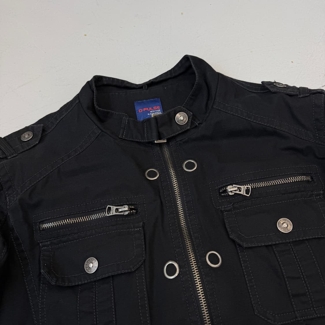 바이커 Y2K 코튼 집업 자켓 상품이미지3