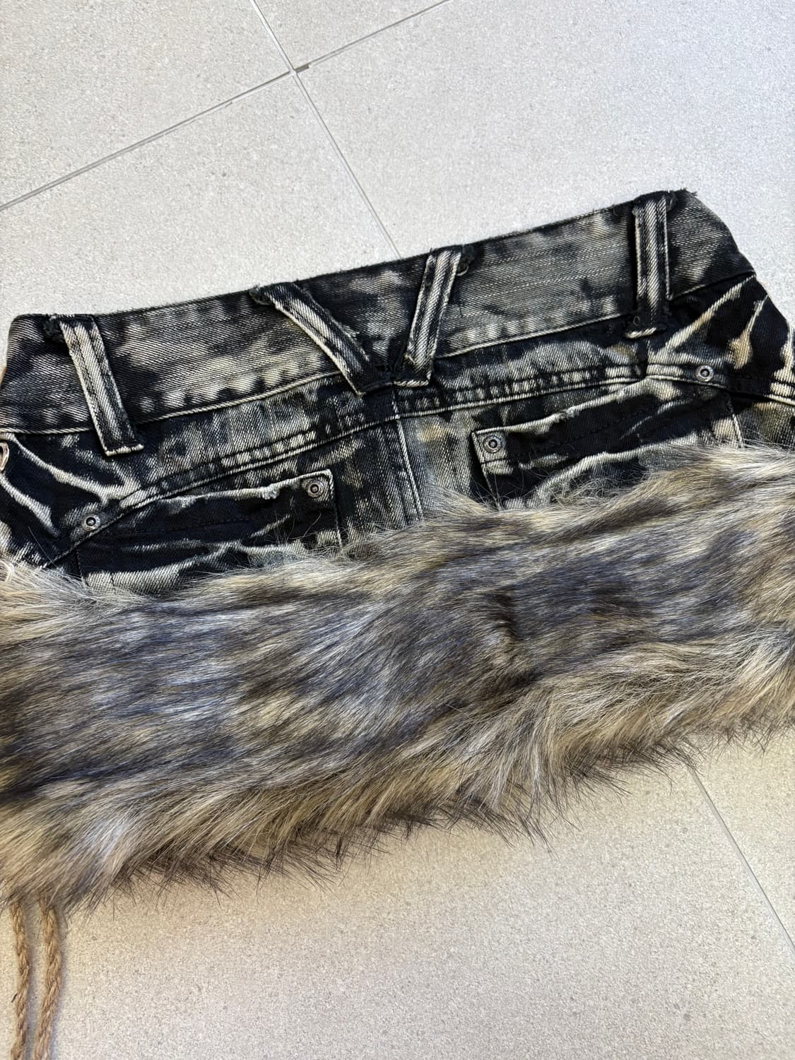 아일렛 워싱 퍼 스커트 상품이미지5