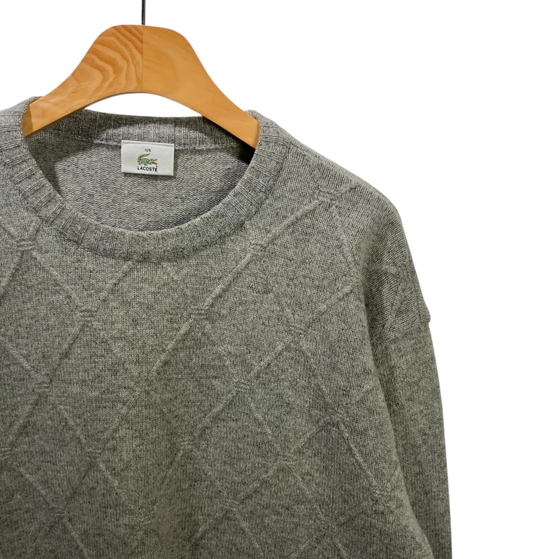 라코스테 그레이 패턴 니트 상품이미지3