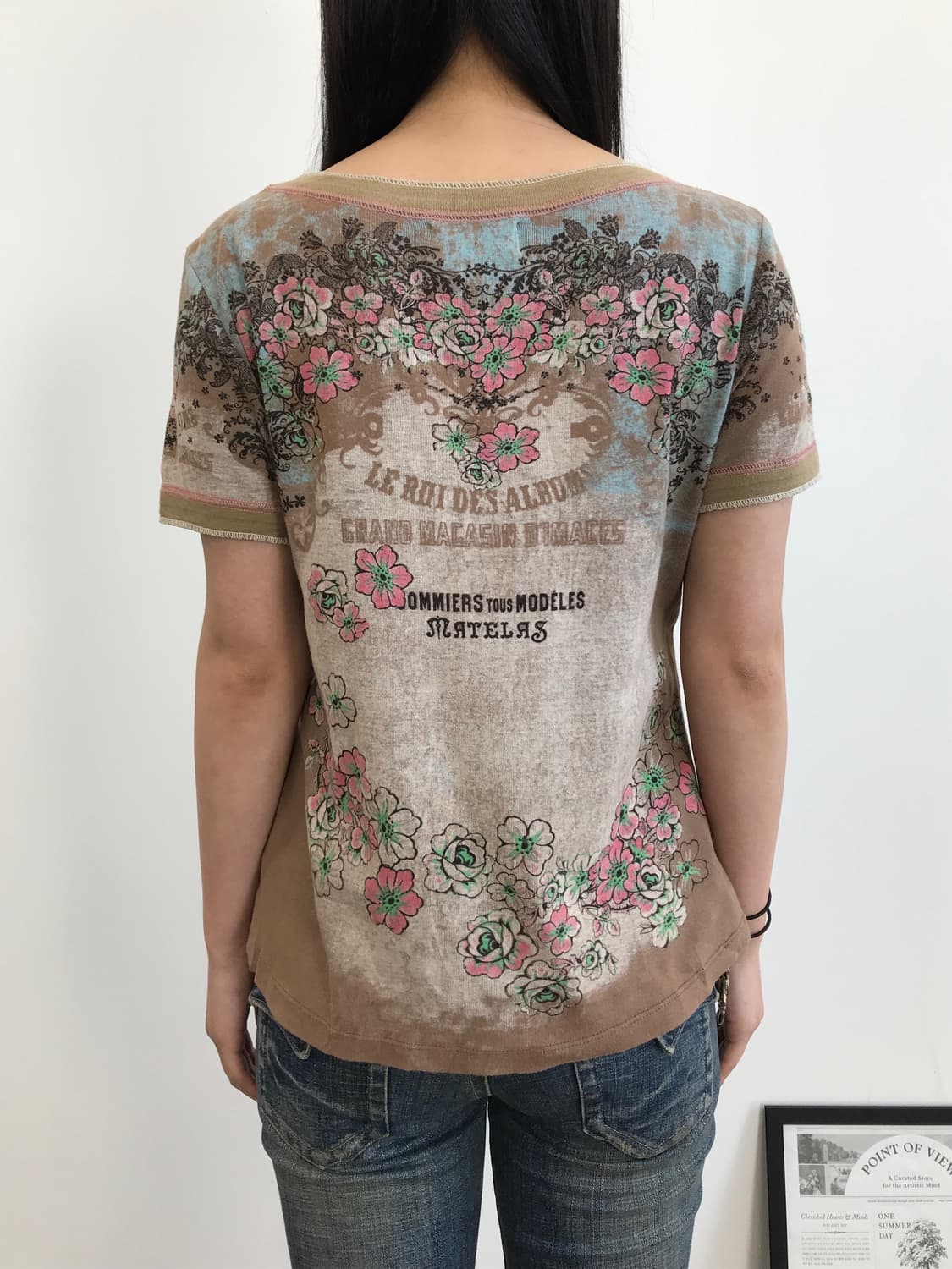 Vanilla Sugar Brown Y2K Grunge Tee 상품이미지4