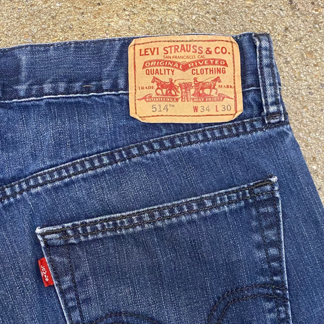 USA 빈티지 리바이스 514 슬림 스트레이트 청바지 상품이미지6