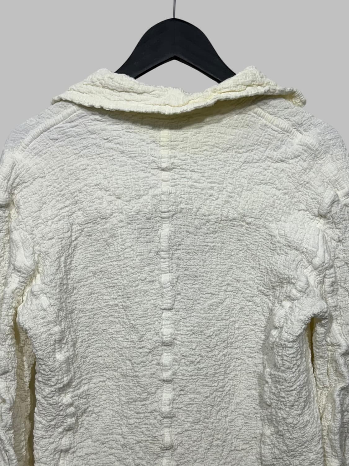ISSEY MIYAKE me textured jacket ivory  상품이미지5