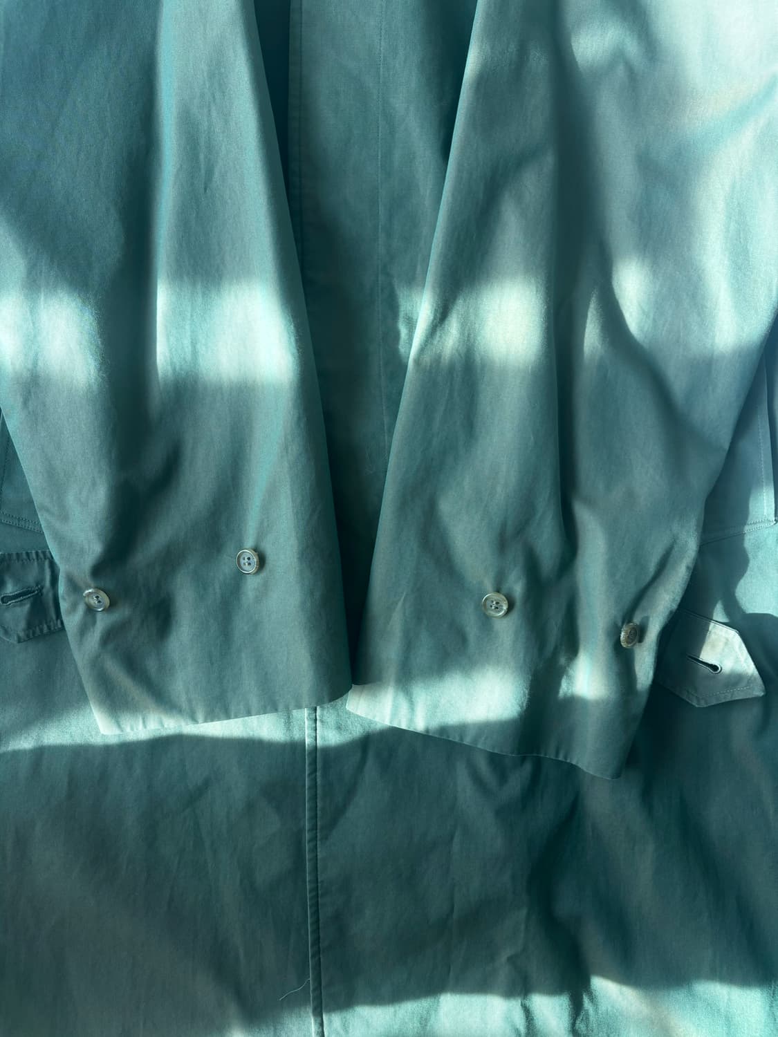 Vintage 80s ~90s 버버리 원패널 코튼100% 싱글 코트 상품이미지2