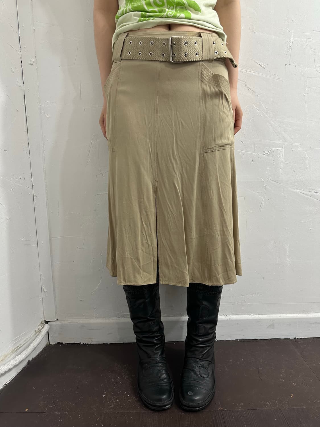 dkny belt midi skirt 상품이미지1