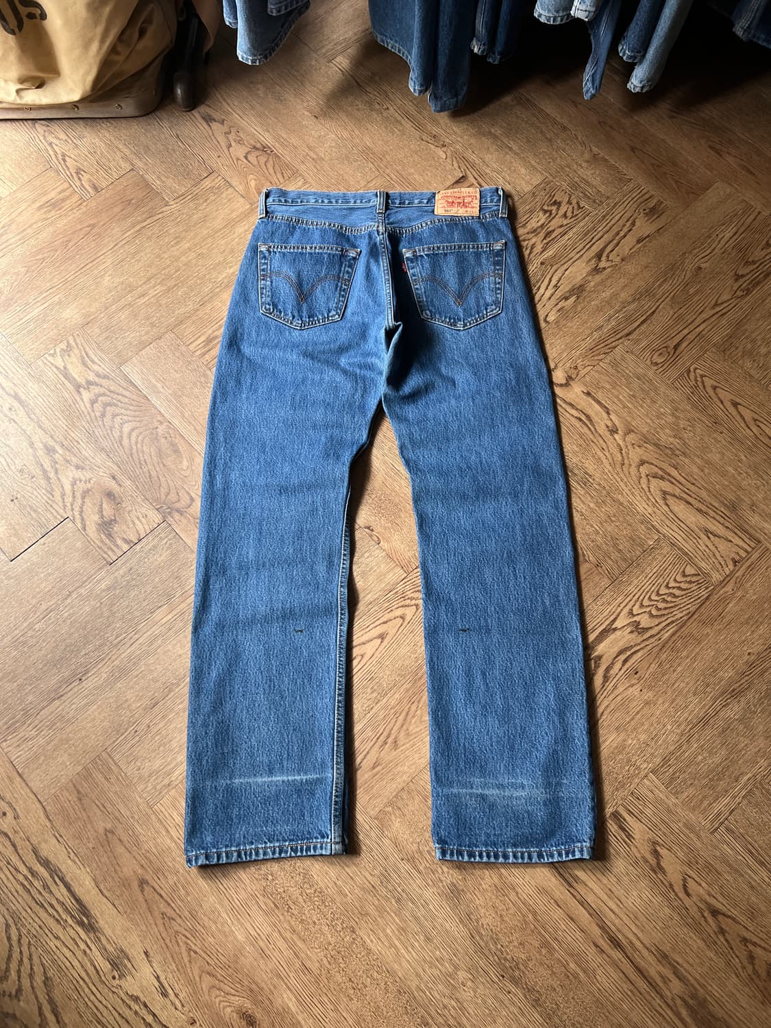 [32]리바이스 유럽 501 빈티지 워싱 스트레이트 데님 팬츠 상품이미지2