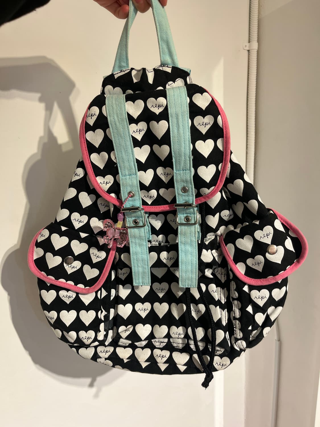 레피피알 마리오 하트패턴 백팩 🫶🏻 상품이미지6