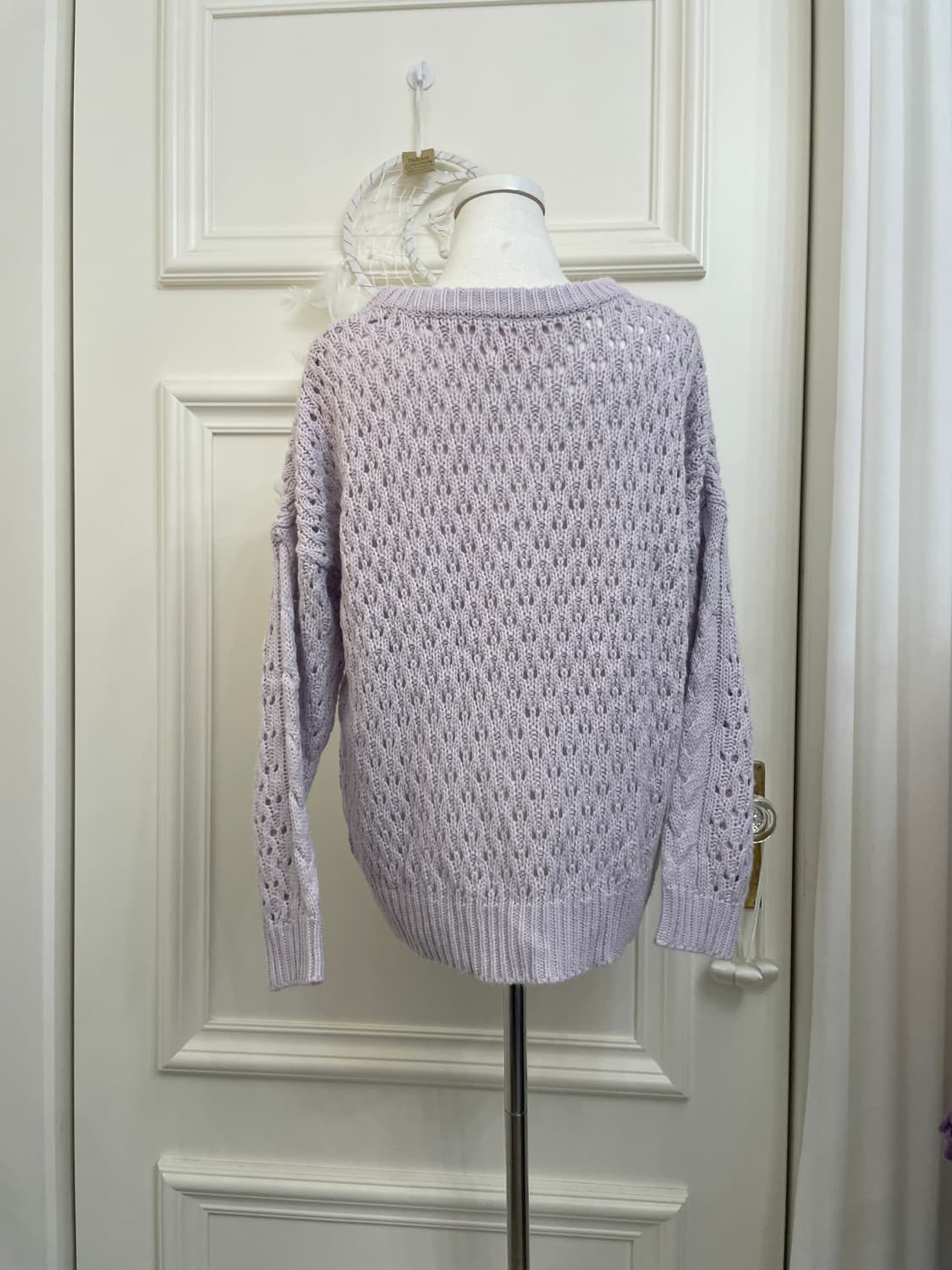 lavender twist basic sweater(size-M) 상품이미지3