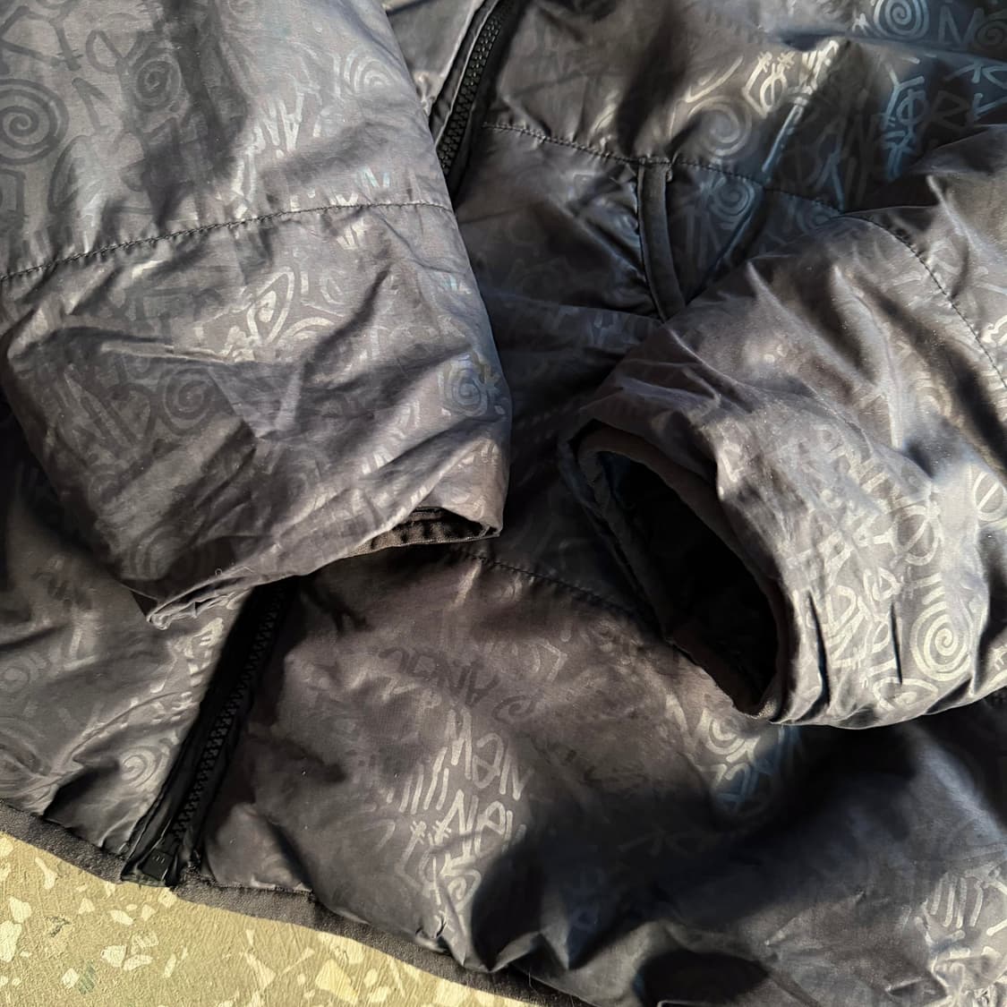 00s 올드 스투시 리버서블 패딩 상품이미지5