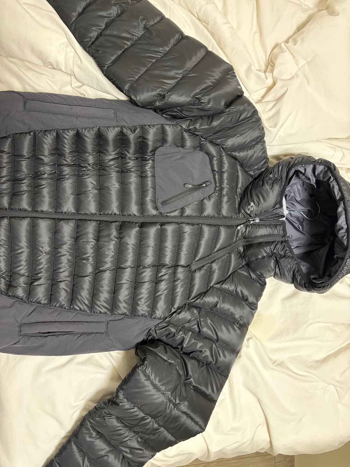 [2size] 산산기어 패널드 푸퍼 자켓 블랙(24FW) 상품이미지2