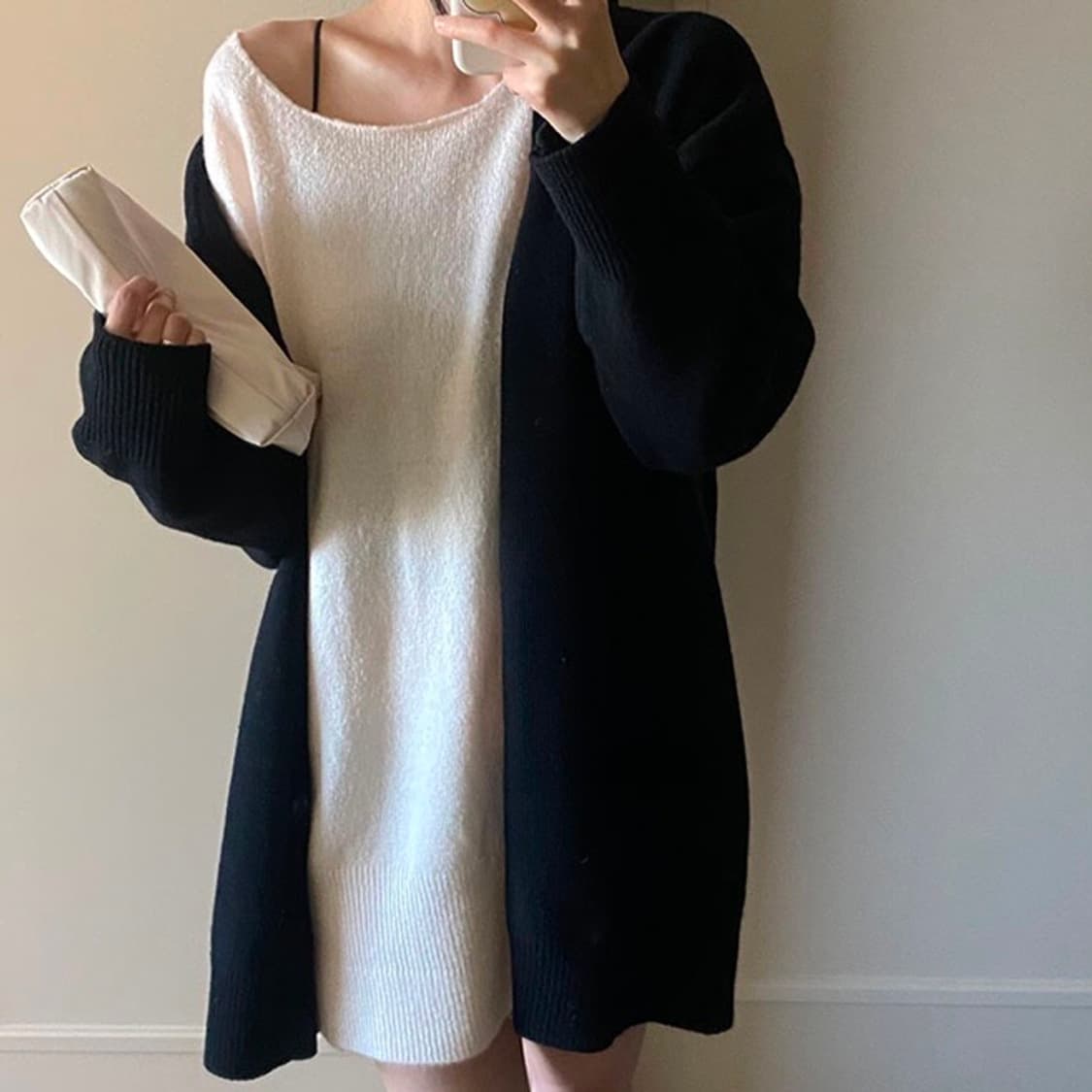 유솝 아뜰리에 케이트 kate 롱 가디건 블랙 블마인쇼발레코어클리시어쓰탐 상품이미지2