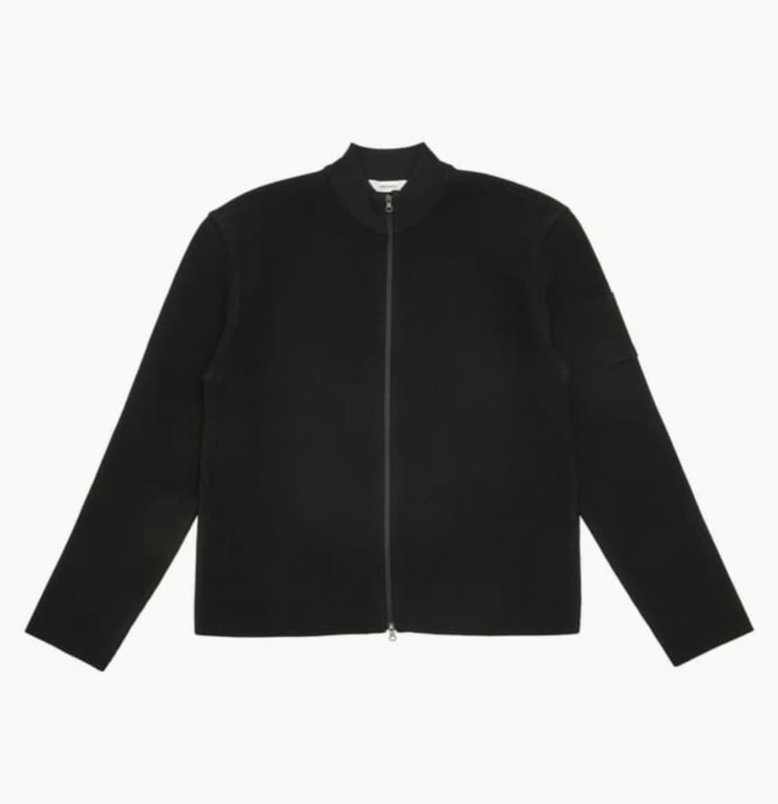 25SS 아모멘토 모크넥 집업 가디건 블랙 상품이미지1