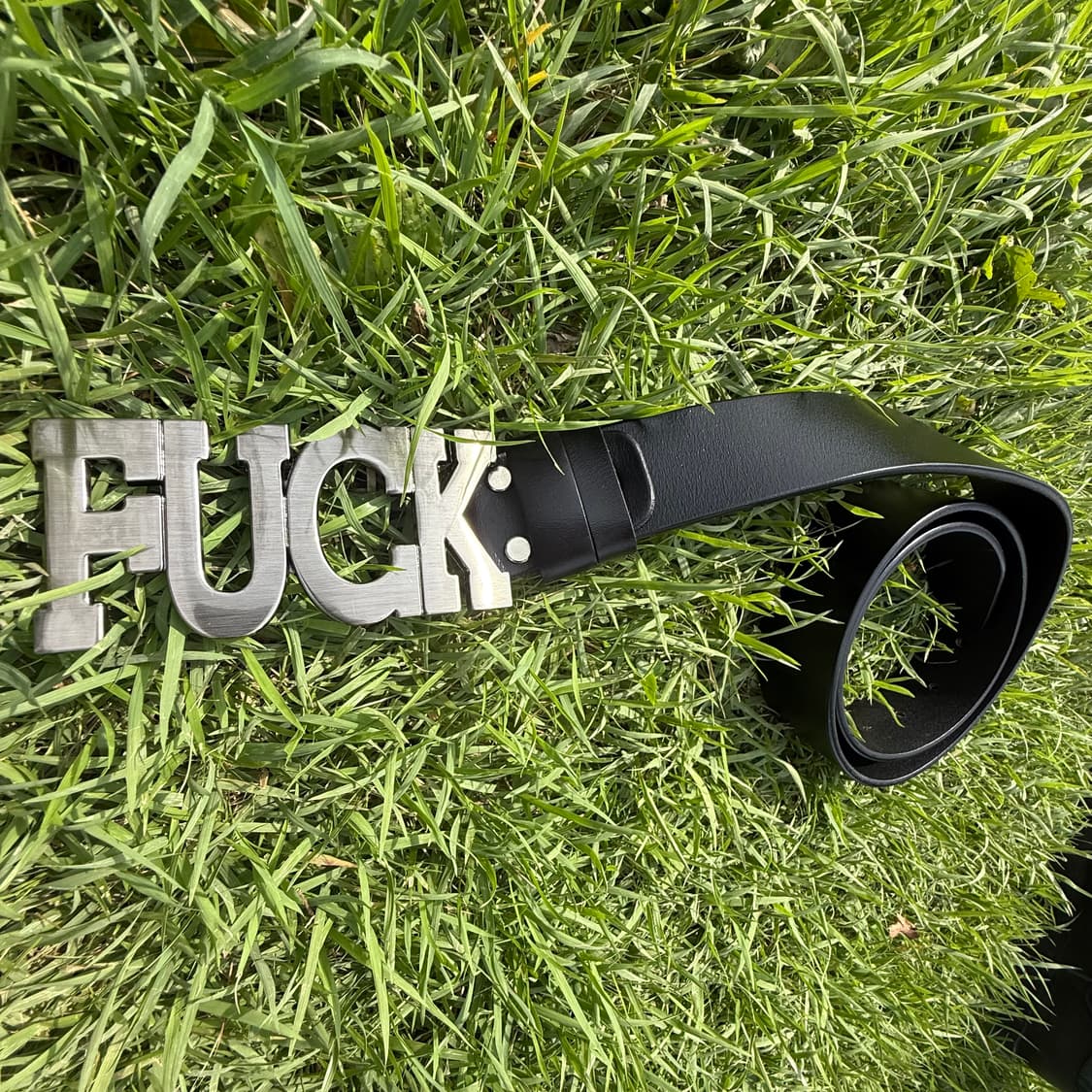 fuck cow leather belt  bn/bk 상품이미지3
