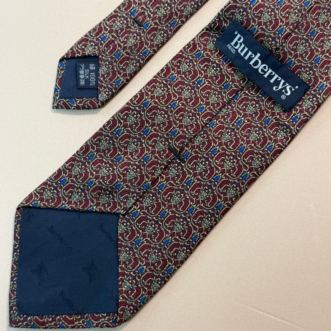 버버리 Burberry 빈티지 레트로 실크 넥타이 상품이미지3
