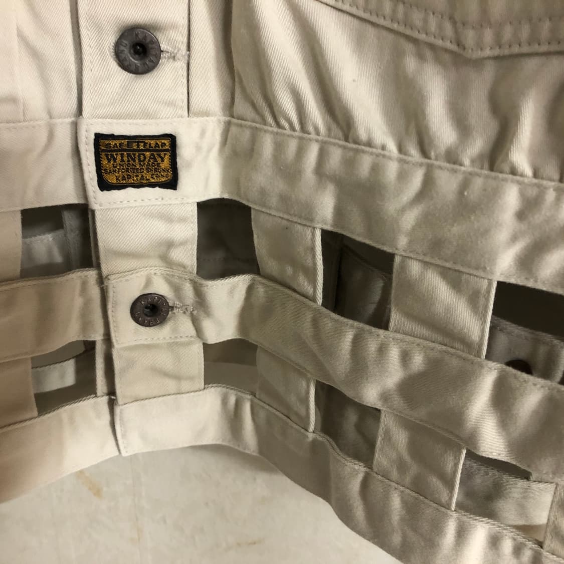 캐피탈 빈티지 새틴 윈도우페인 1st 재킷 키나리 3사이즈 상품이미지4