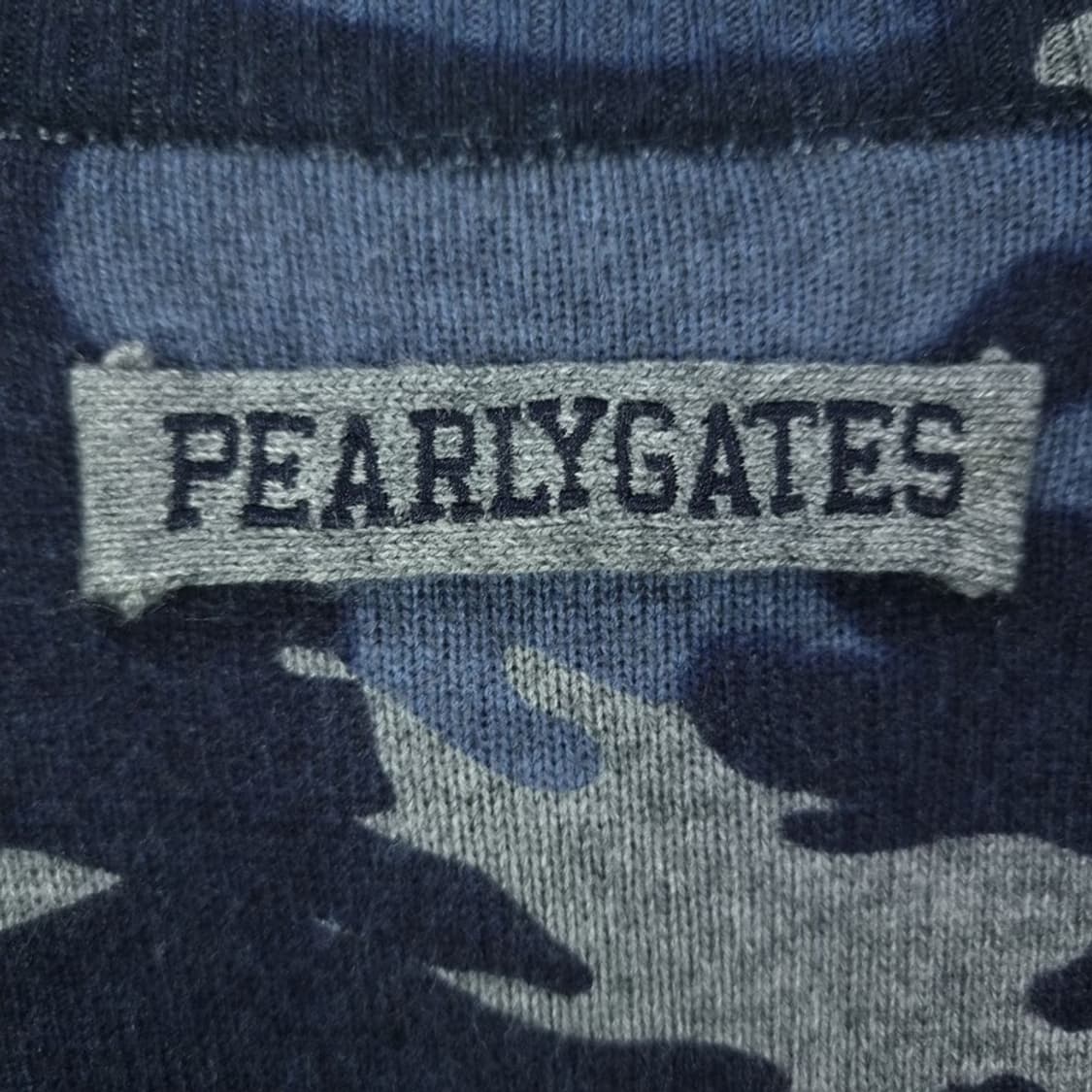 [파리게이츠] 블루 카모 패턴 골프 니트 M18638 상품이미지7