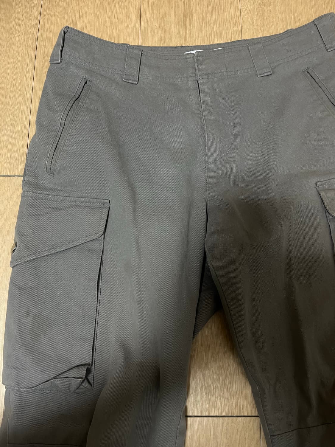 cmmawear 커마웨어 백지퍼 카고 팬츠 그레이 상품이미지5