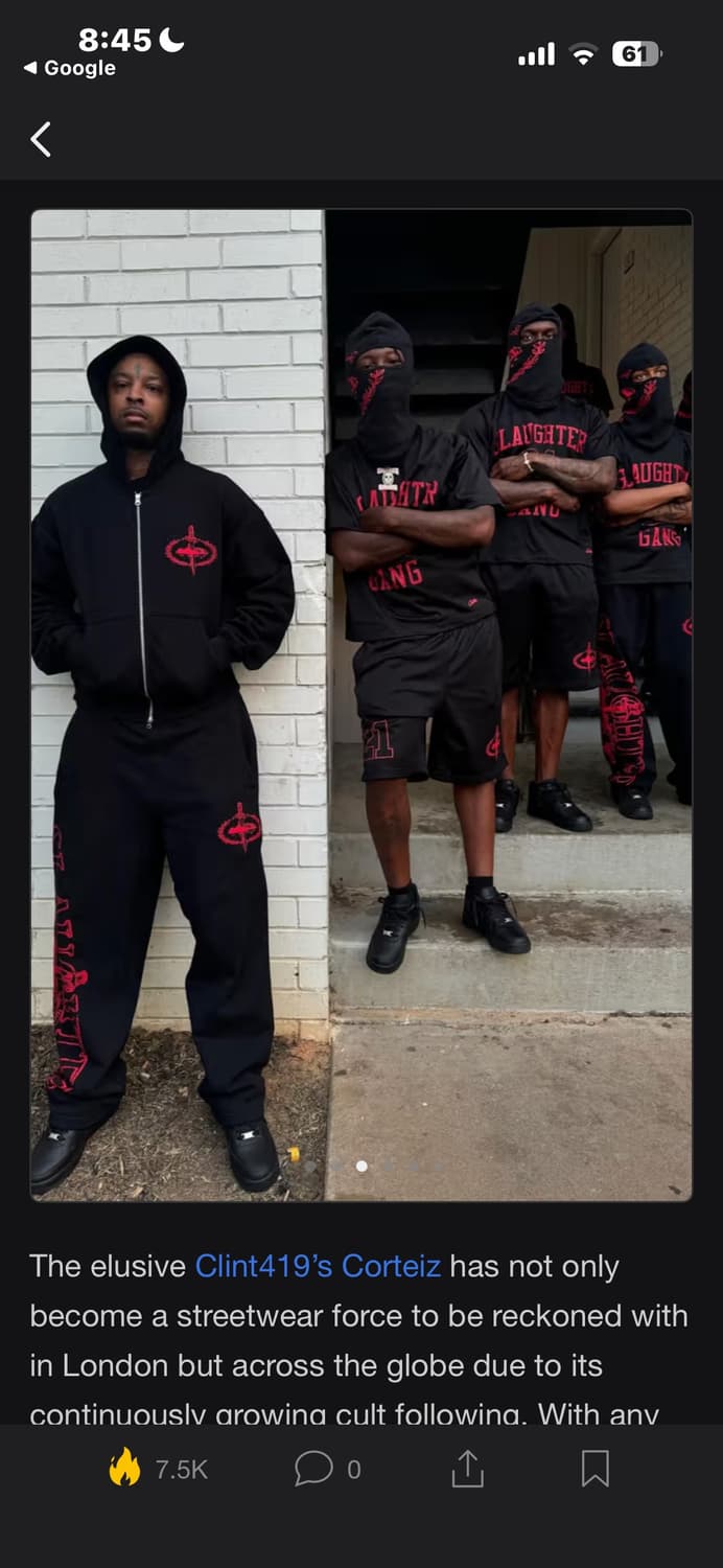 Corteiz x slaughter gang 21savage hoodie 상품이미지4