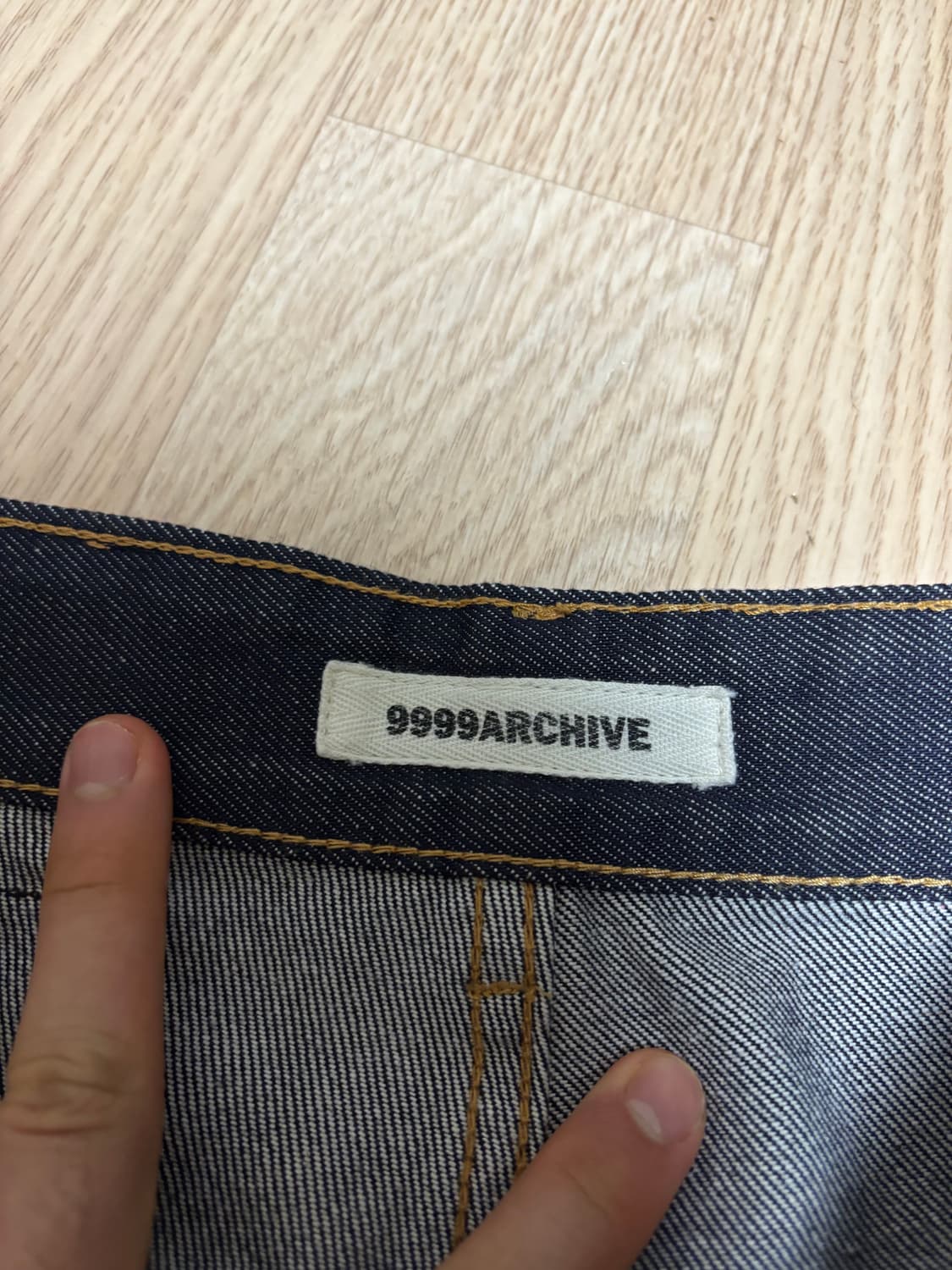 9999아카이브 Lingking wide 데님팬츠 상품이미지7