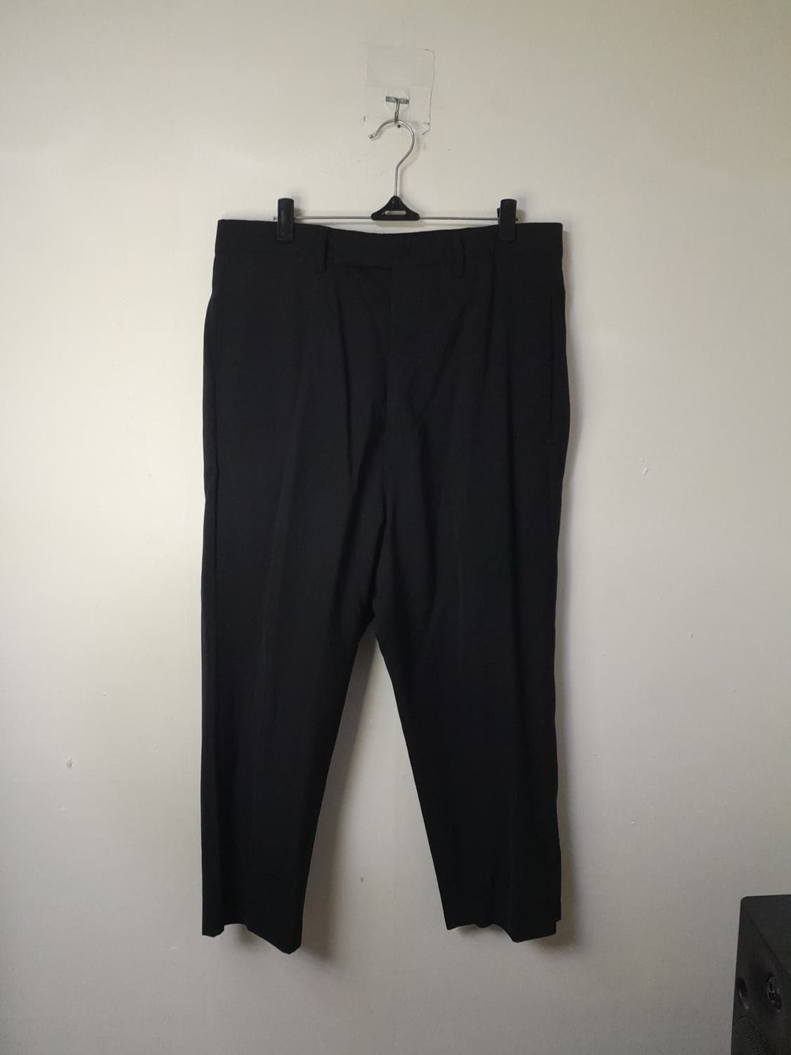 릭오웬스 메인라인 블랙 울 크롭팬츠 46/31" 상품이미지1