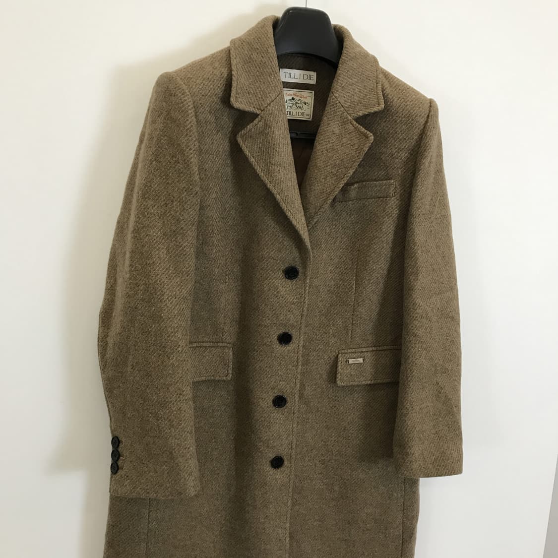 TILL I DIE 틸아이다이 해링본트윌 알파카 모직코트 [M] 상품이미지2