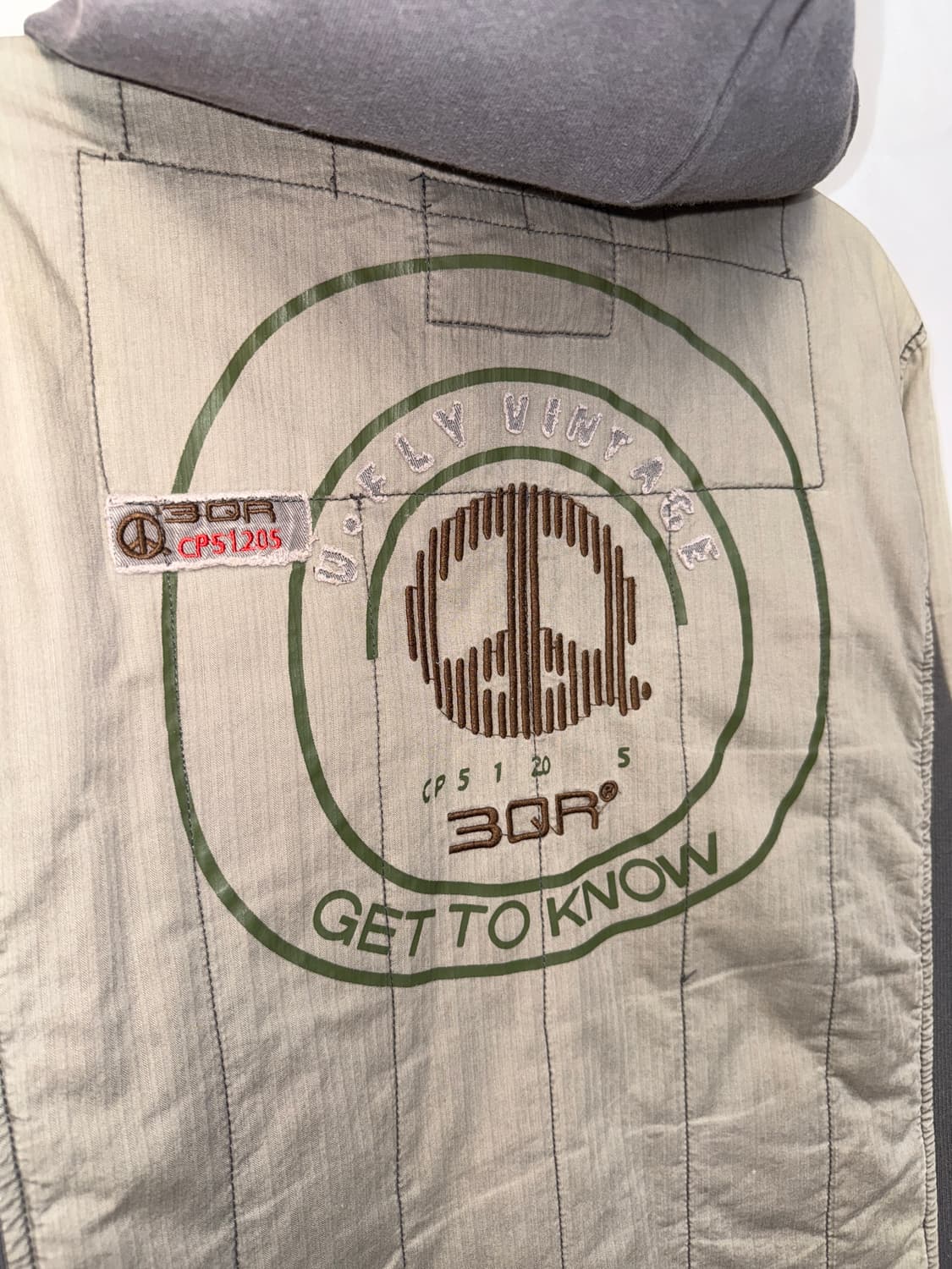 3QR ash khaki pocket knit hood zipup jk 상품이미지4