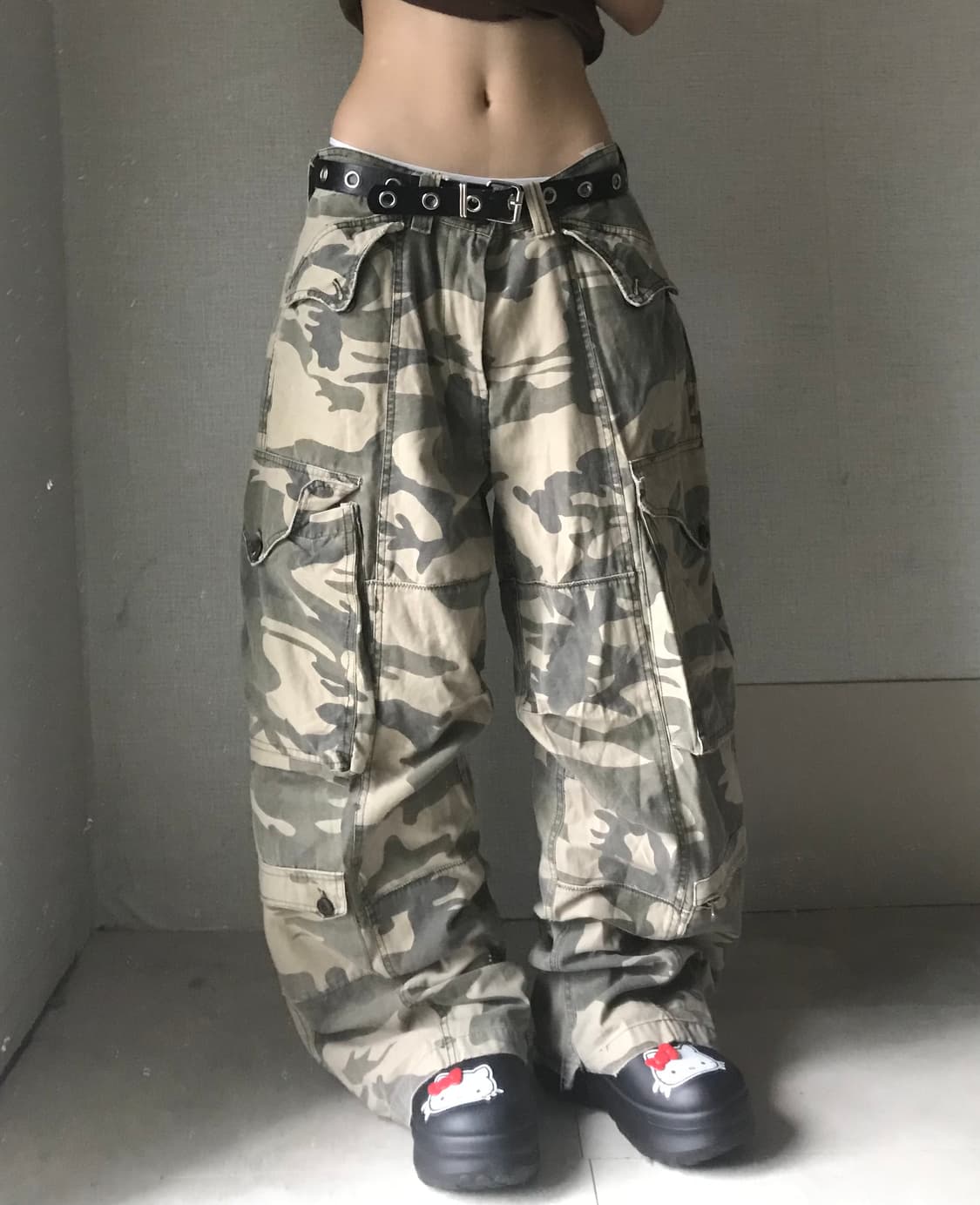 빈티지 멀티포켓 카모 카고팬츠 상품이미지1