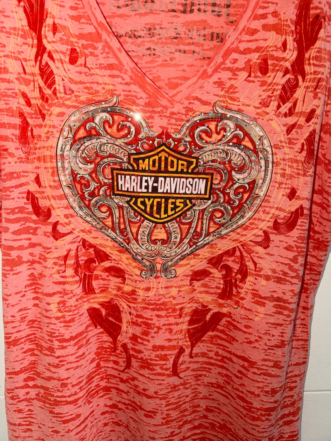 (상의 세트) 할리데이비슨 큐빅 펑크 반팔 티셔츠 + 프릴 나시 상품이미지6