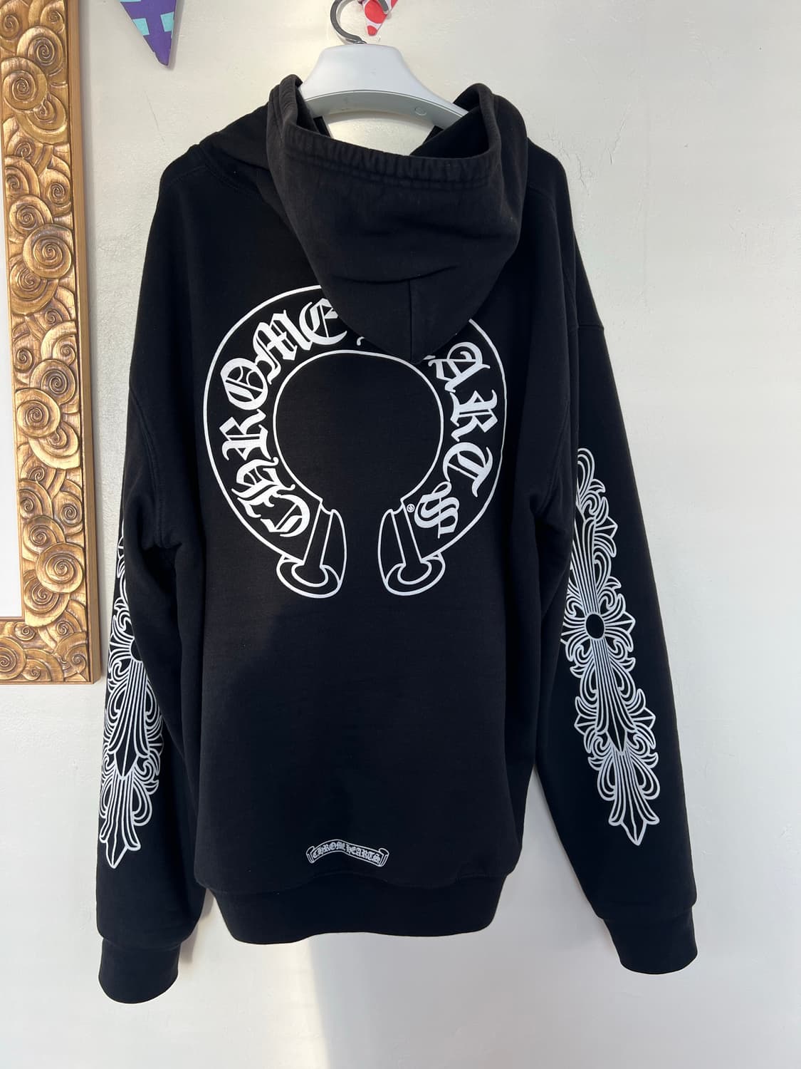 [L] 크롬하츠 홀스슈 플로랄 헤비웨이트 후드집업 상품이미지2