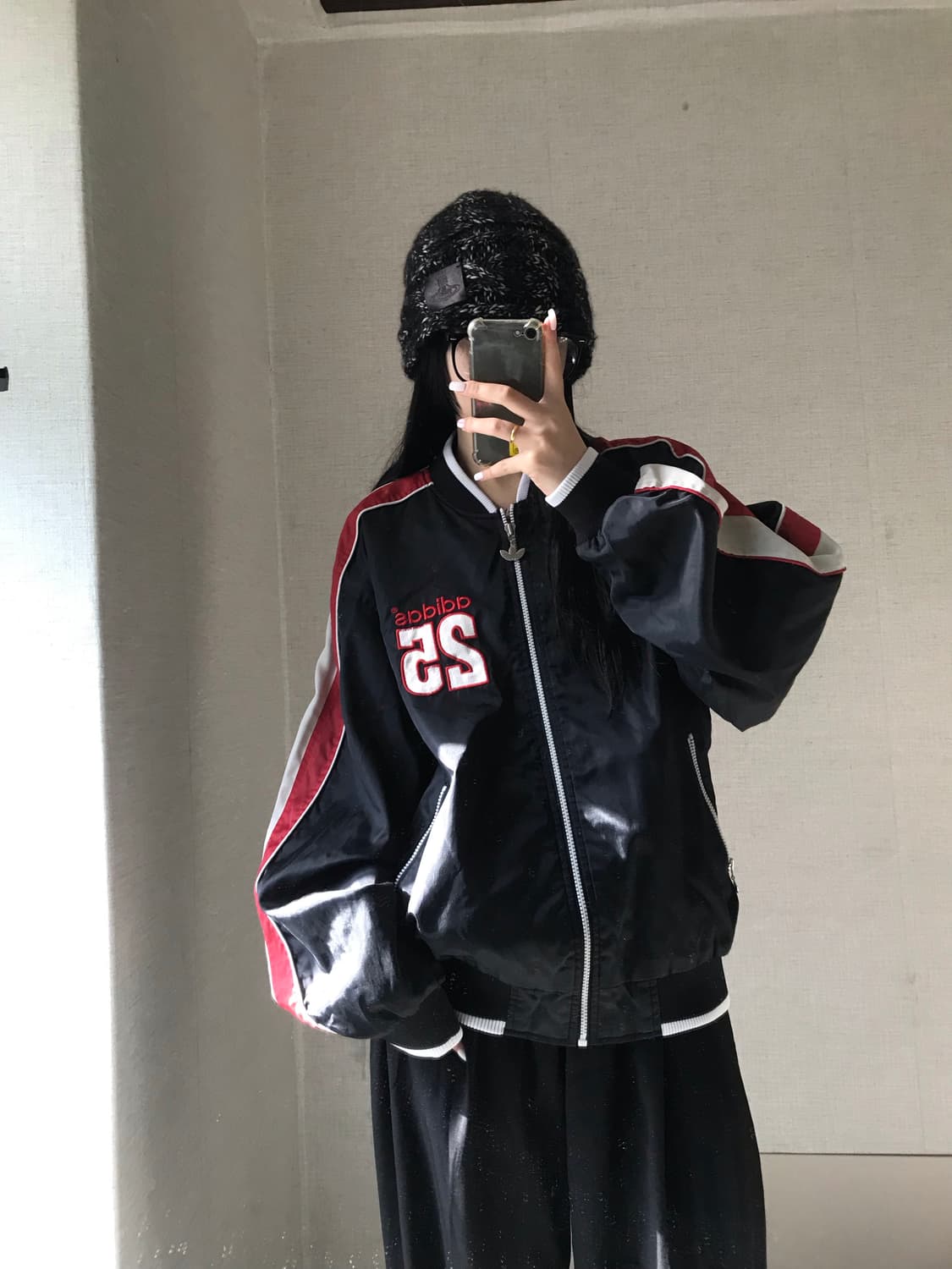 아디다스 올드스쿨 빅로고 바시티자켓 상품이미지4