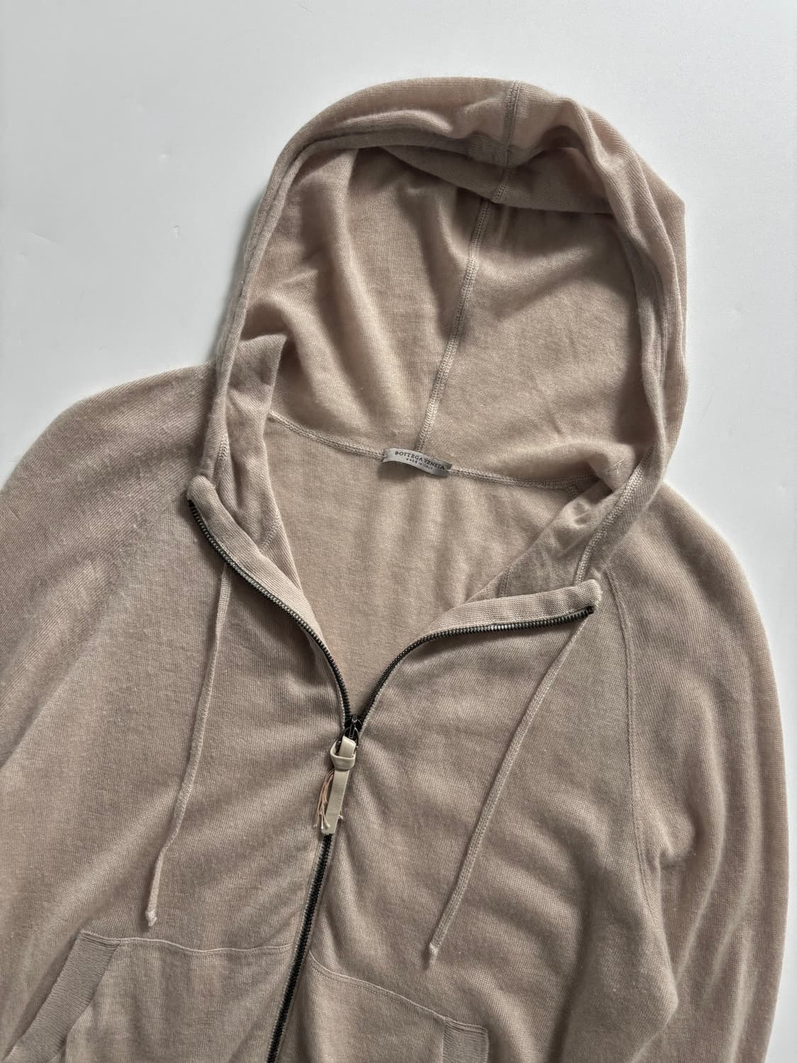 BOTTEGA VENETA 보테가 베네타 캐시미어 베이지 후드 집업 상품이미지5