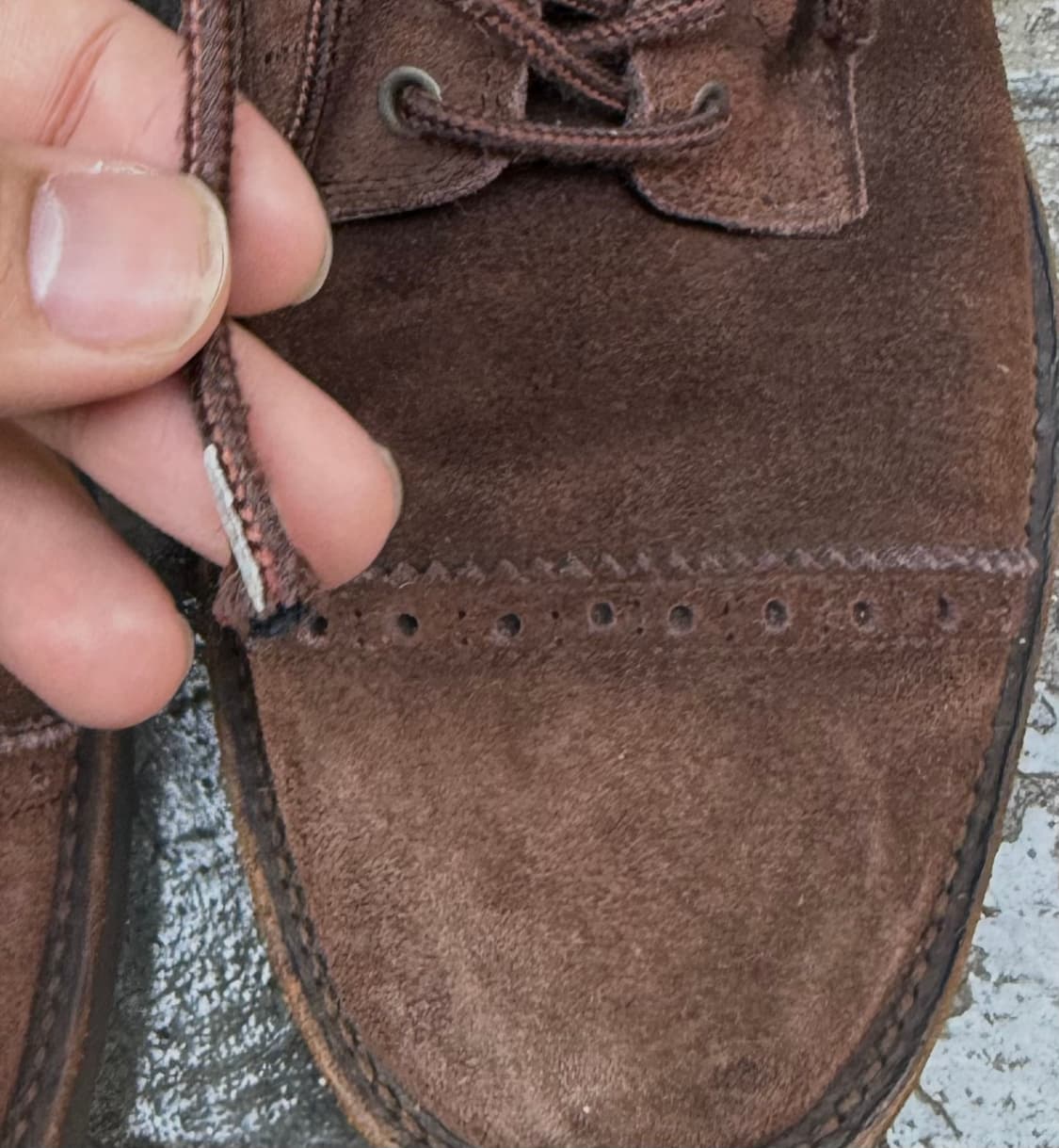 꼼데가르송 옴므 윙팁 비브람 스웨이드 부츠 상품이미지8