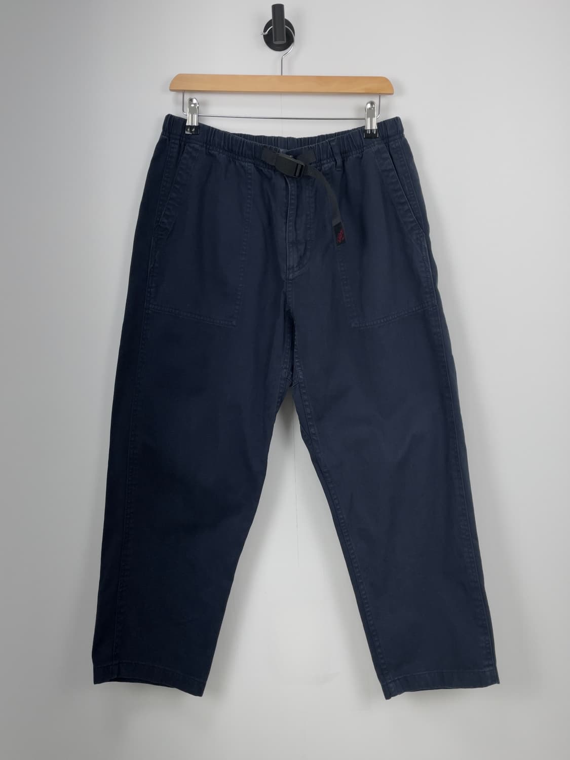 Gramicci 더블 네이비 와이드 테이퍼드핏 코튼 팬츠 상품이미지2
