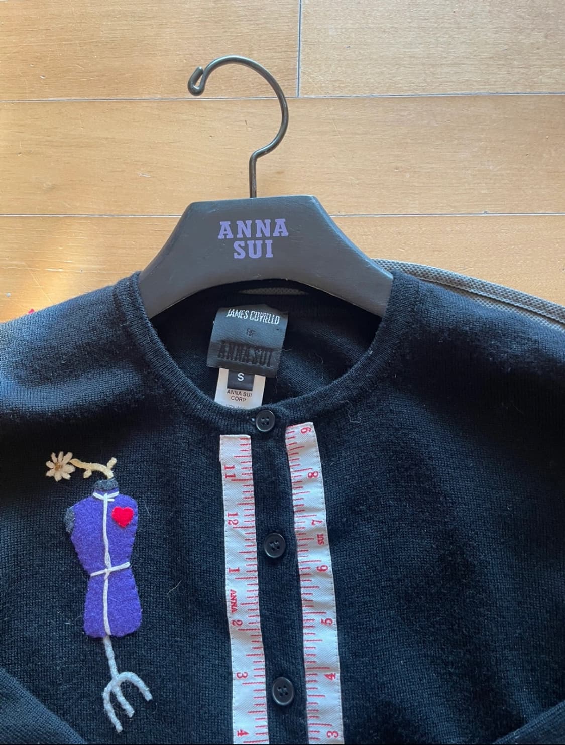 ANNA SUI의 블랙 가디건 s 상품이미지2