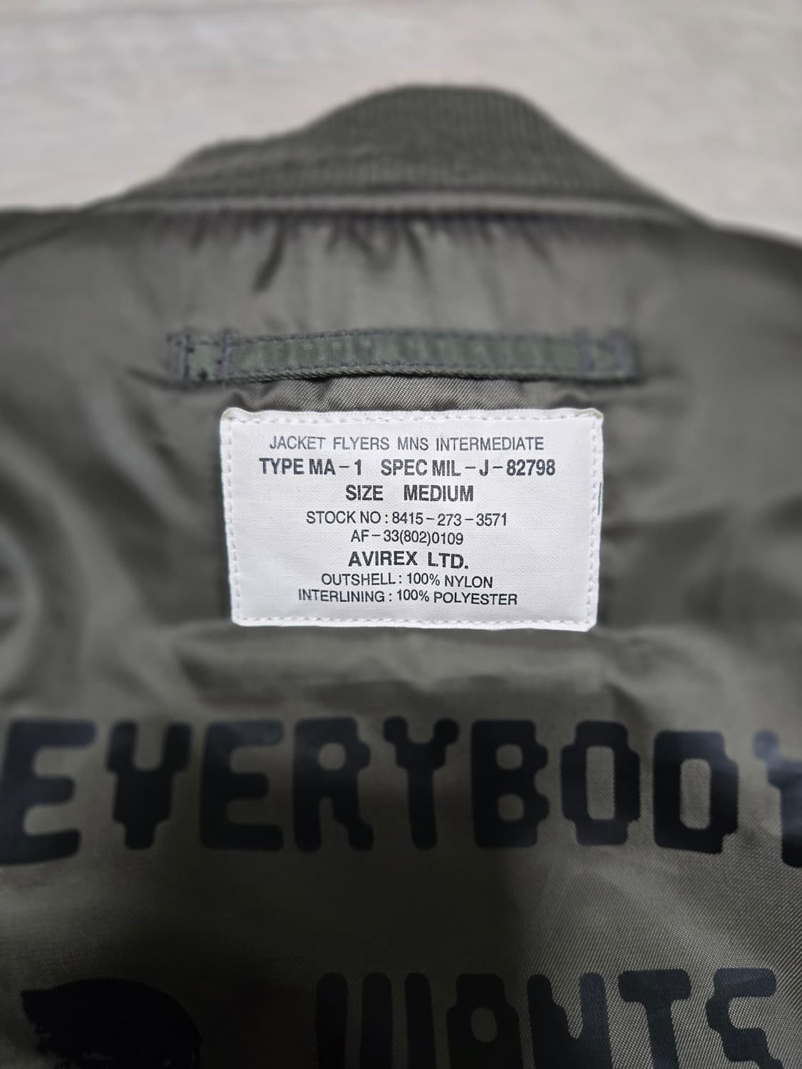 아비렉스 리버시블 ma-1 상품이미지5