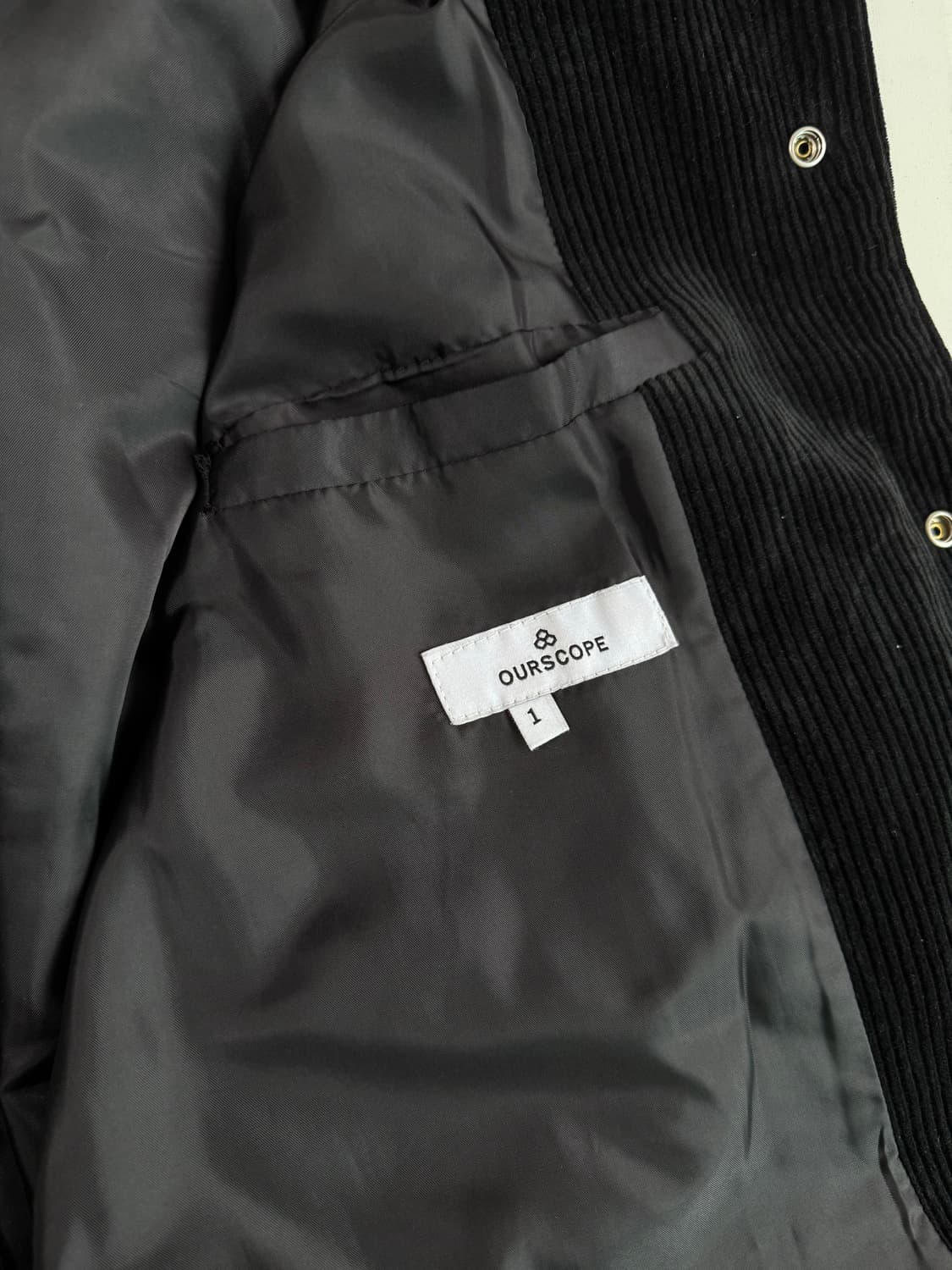아워스코프 코듀로이 자켓 블랙 1사이즈 상품이미지7
