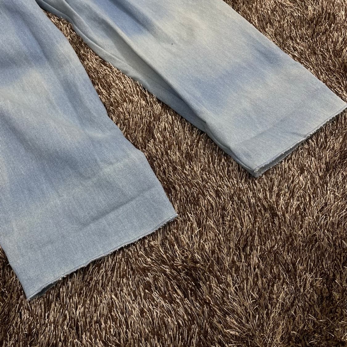 르17셉템버 LE17SEPTEMBRE 연청 투턱 롤업 와이드 데님팬츠 M 상품이미지3