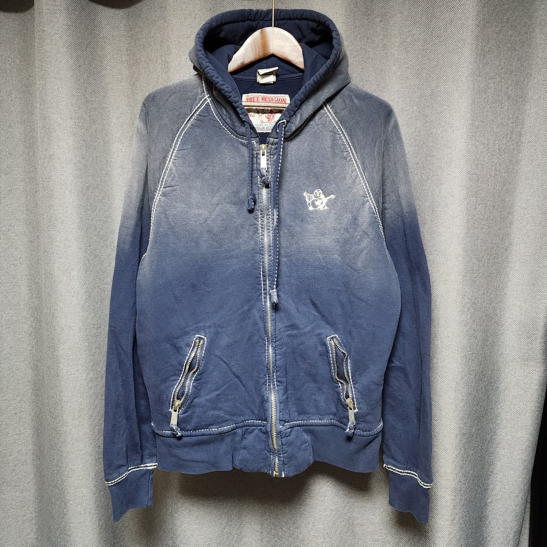 트루릴리젼 워시드 오버사이즈 Y2k후드집업 상품이미지3