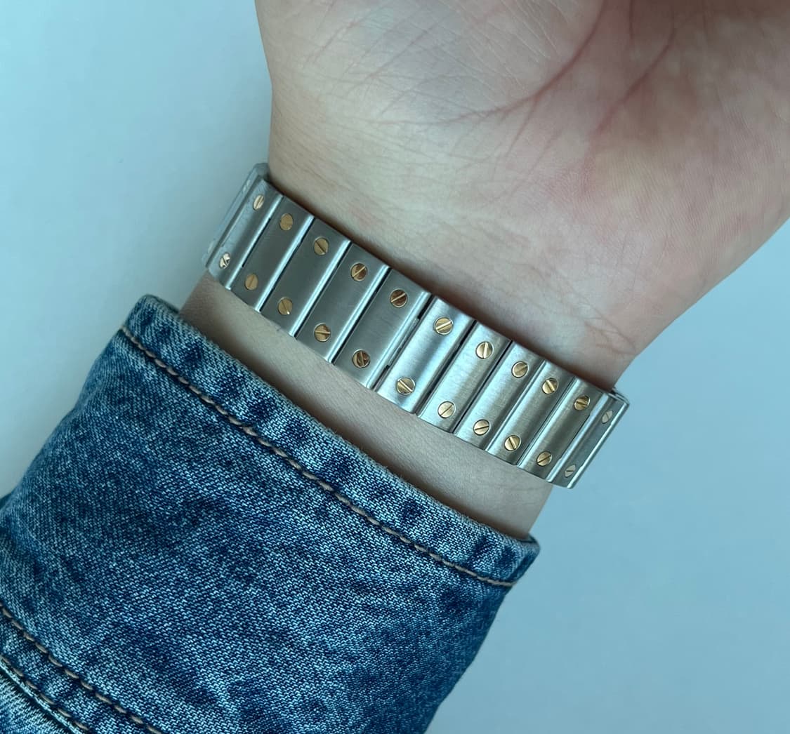 까르띠에 산토스 갈베 라지 18k콤비 쿼츠 상품이미지4