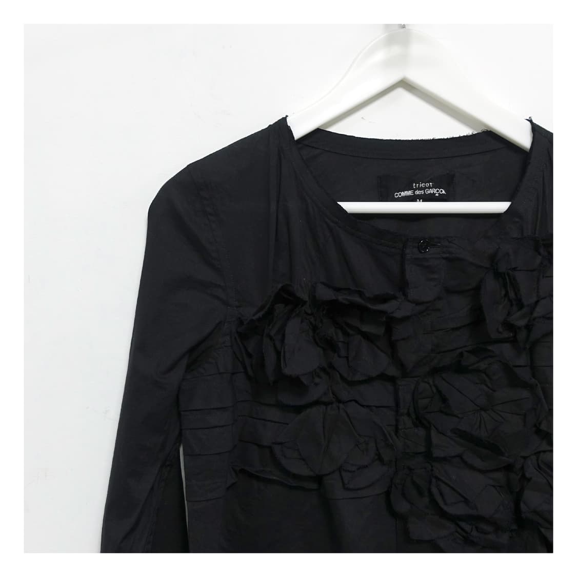 [M]COMMEDESGARCONS 꼼데가르송 플라워 프릴 블라우스 상품이미지5