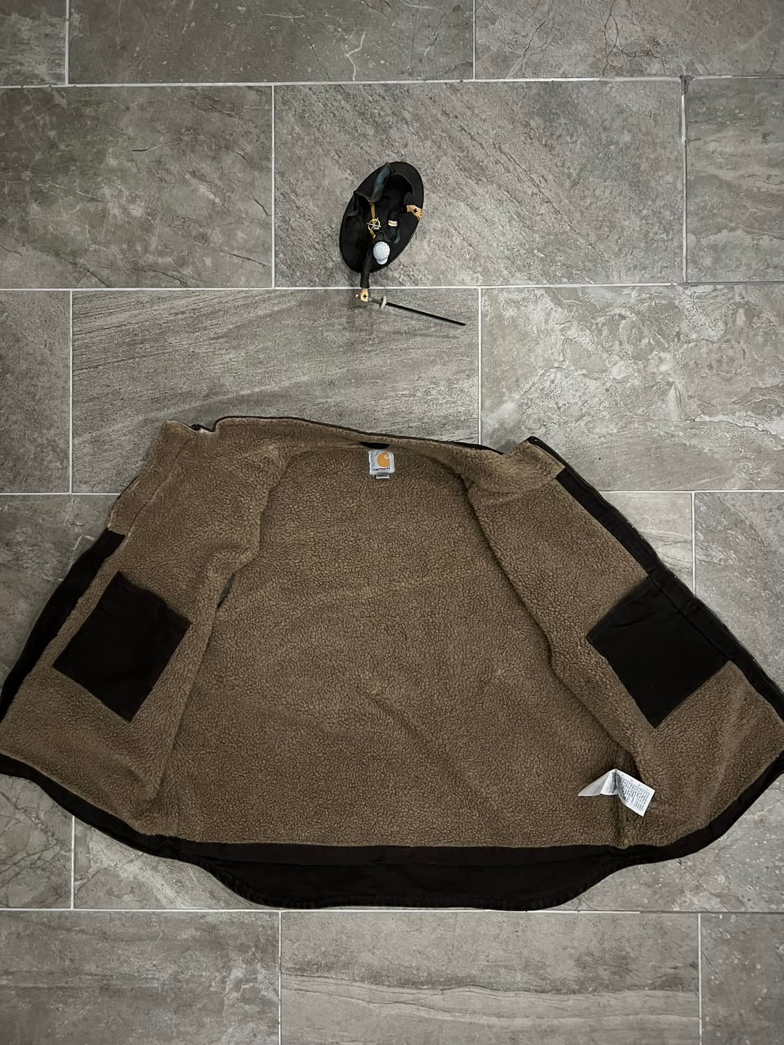 (XL)칼하트 셰르파 넥 조끼베스트 V33 DKB 다크브라운 상품이미지3