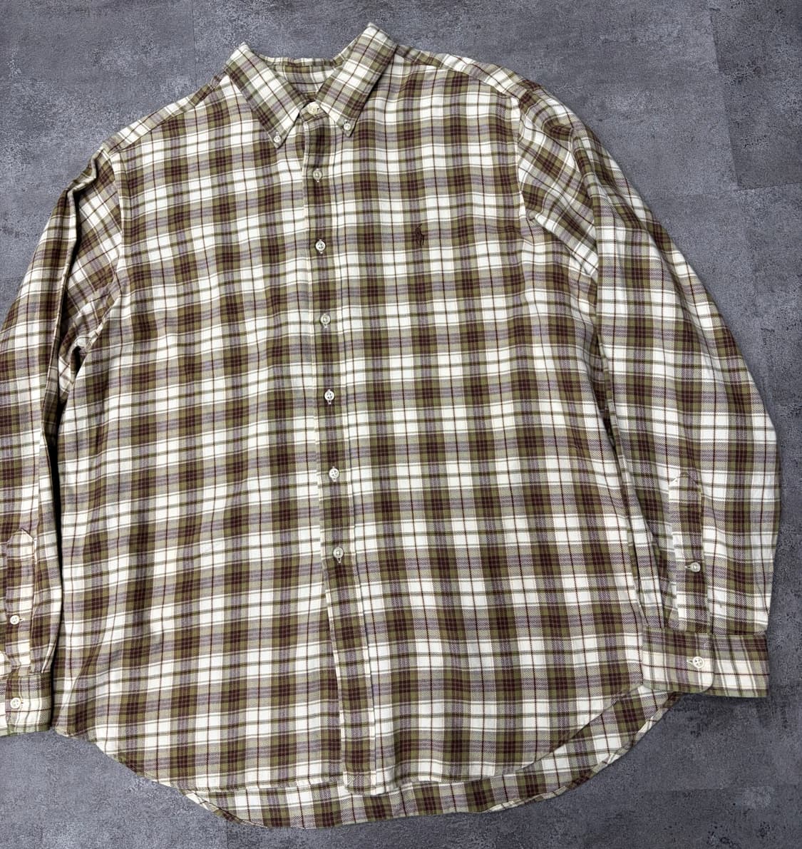 폴로 랄프로렌 플란넬 체크 셔츠 긴팔 상품이미지3