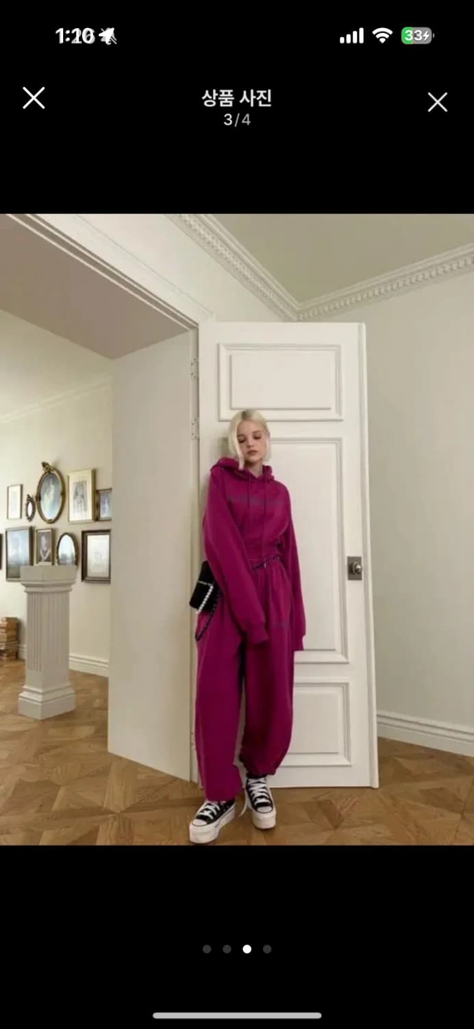 더미스테리어스호텔 뱀파이어 후드 셋업 마젠타 상품이미지3