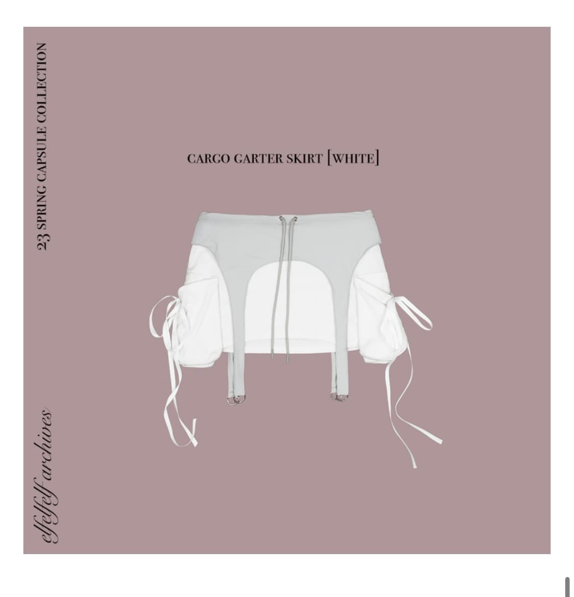 엘프 엘프 엘프 치마 CARGO GARTER SKIRT [IVORY] 상품이미지1