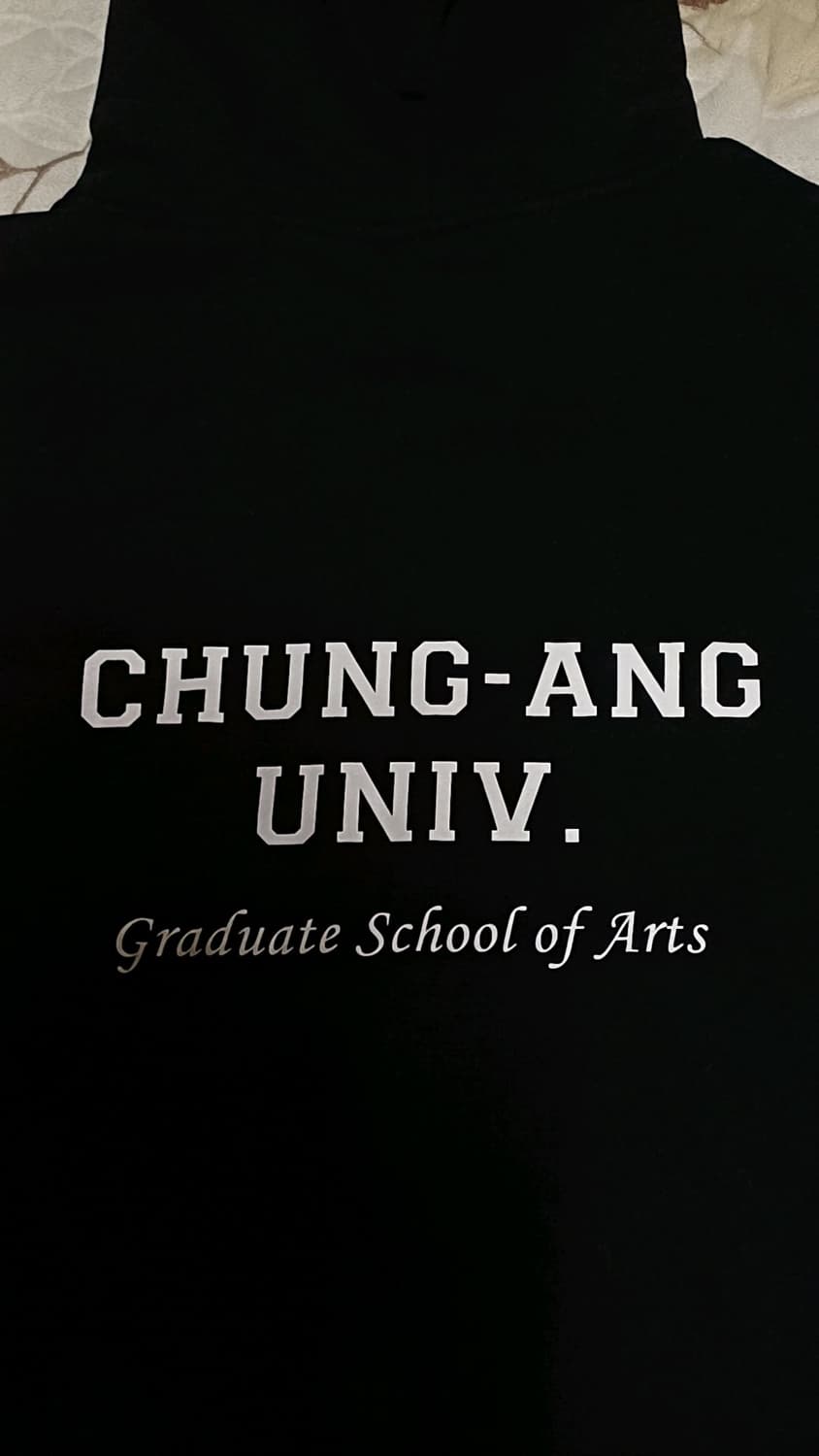 중앙대 예술대학원 미사용 기모후드집업 빅사이즈120 가슴65 기장83 상품이미지6