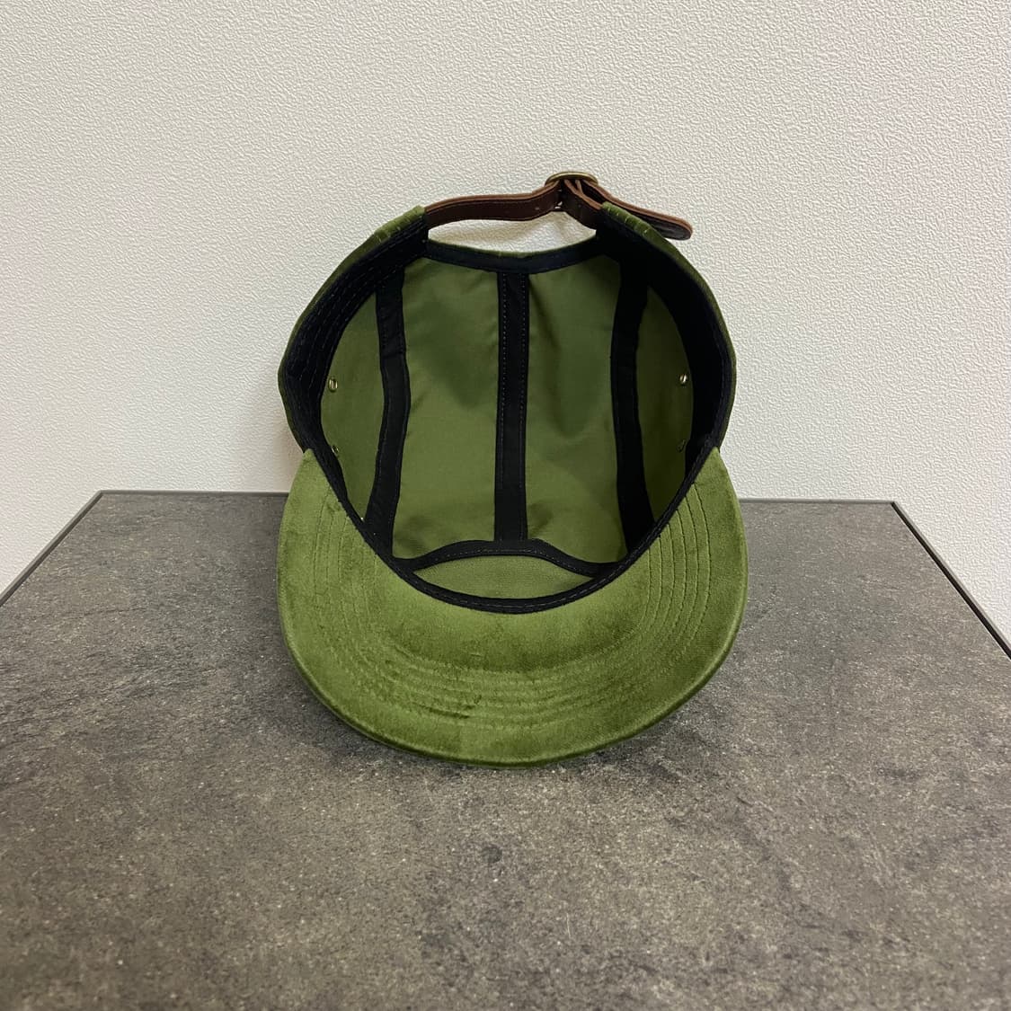 (OS) 슈프림 박스로고 캠프캡 모자 벨벳 올리브 카키 상품이미지5