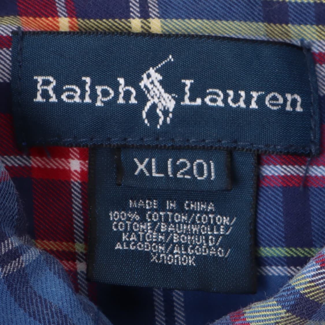 폴로 랄프로렌 블루 플레드 체크 셔츠 상품이미지8