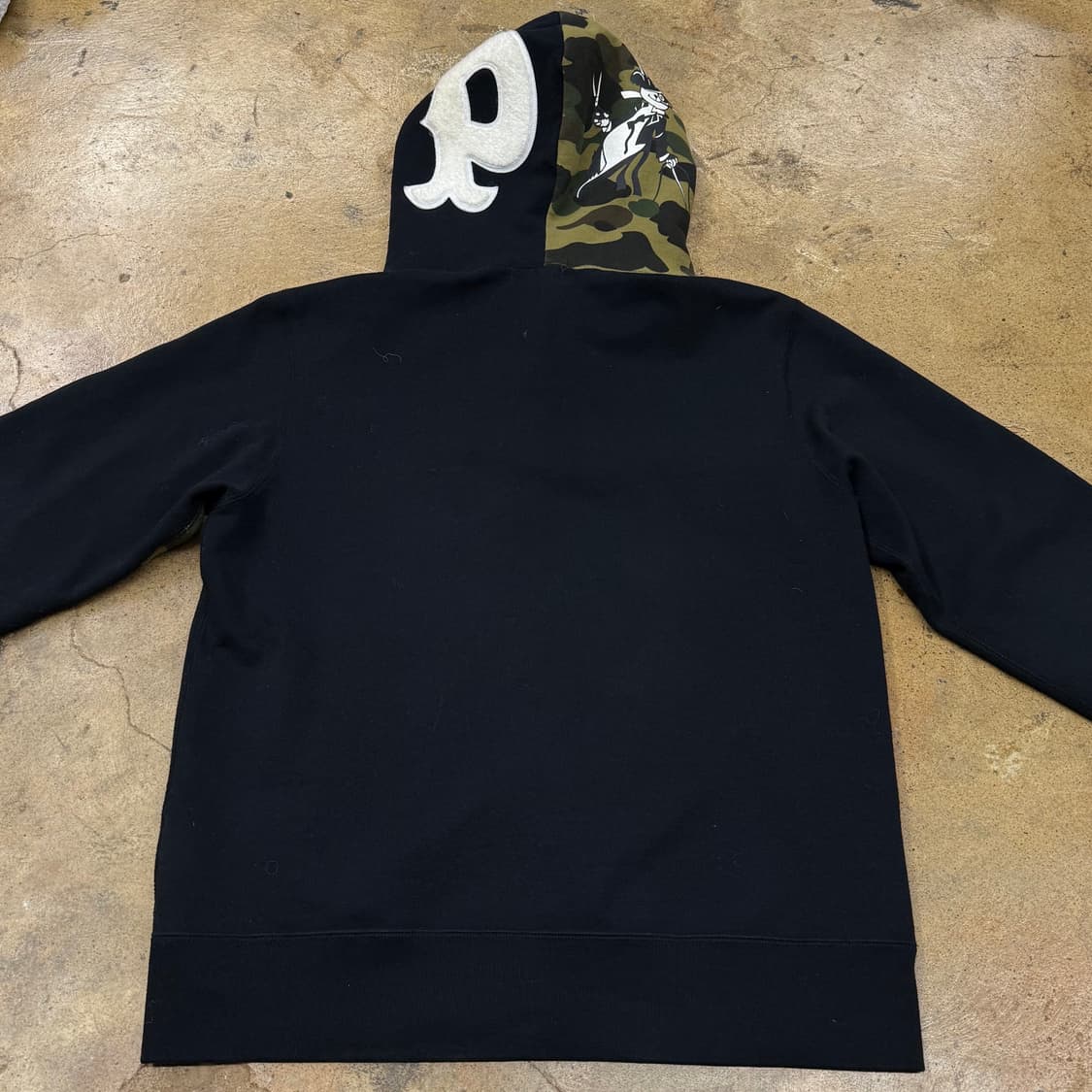 베이프 판다 팬더 블랙 카모 밀리터리 유니크 레어 희귀 풀 집 후드집업 상품이미지4