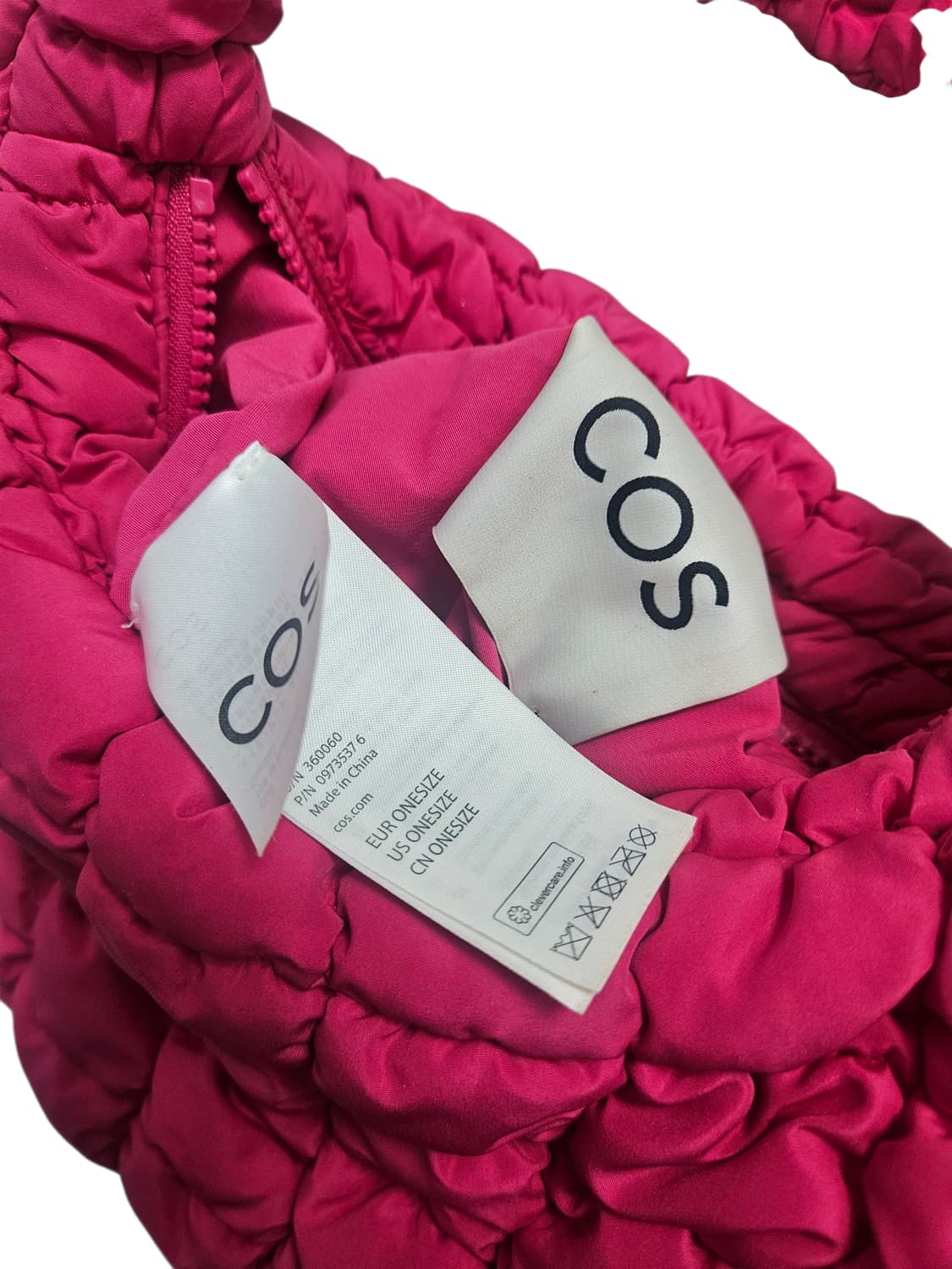 COS 코스 퀄티드 미니백 핑크 상품이미지5